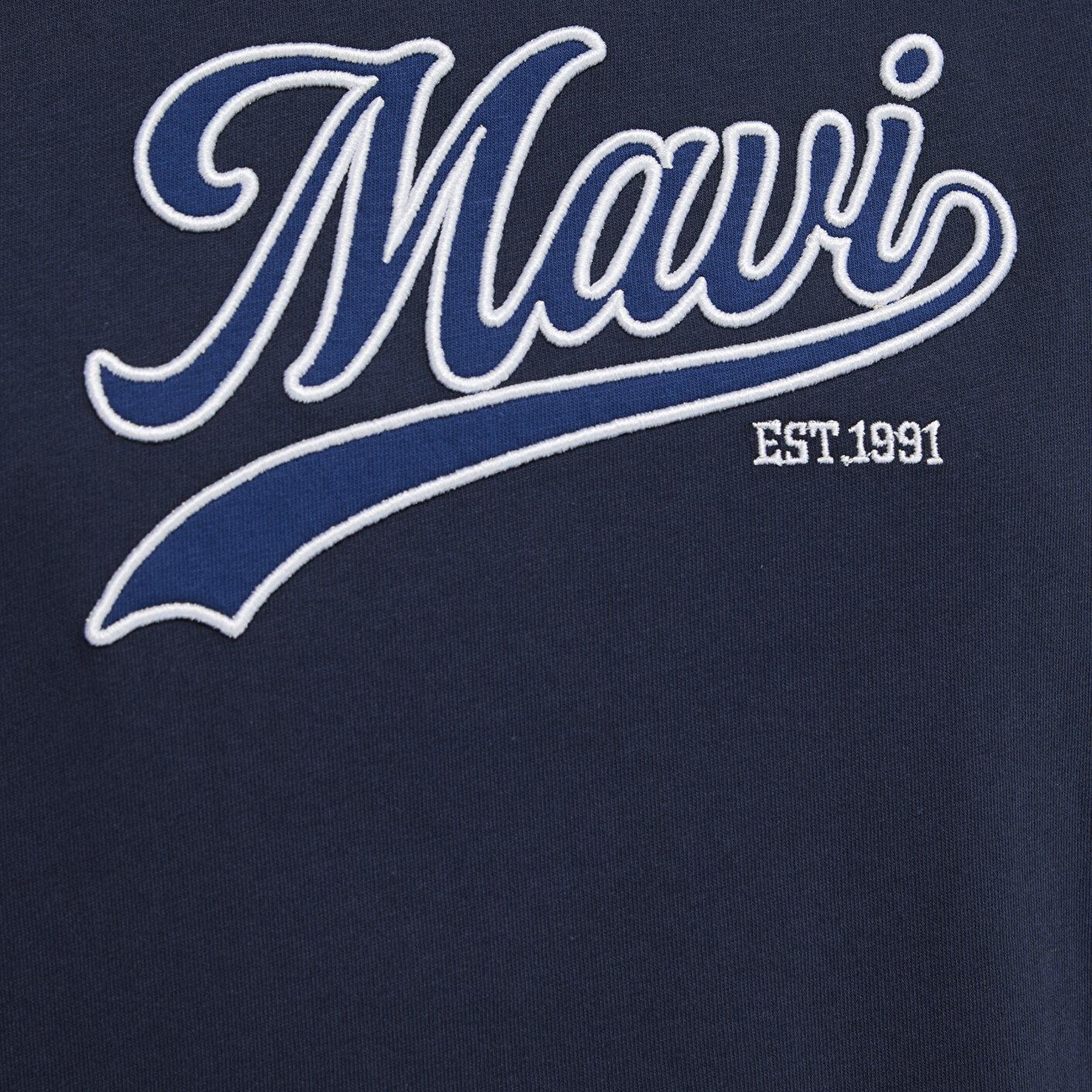 Mavi Mavi Logo Baskılı Lacivert Tişört Regular Fit / Normal Kesim 1613565-82318