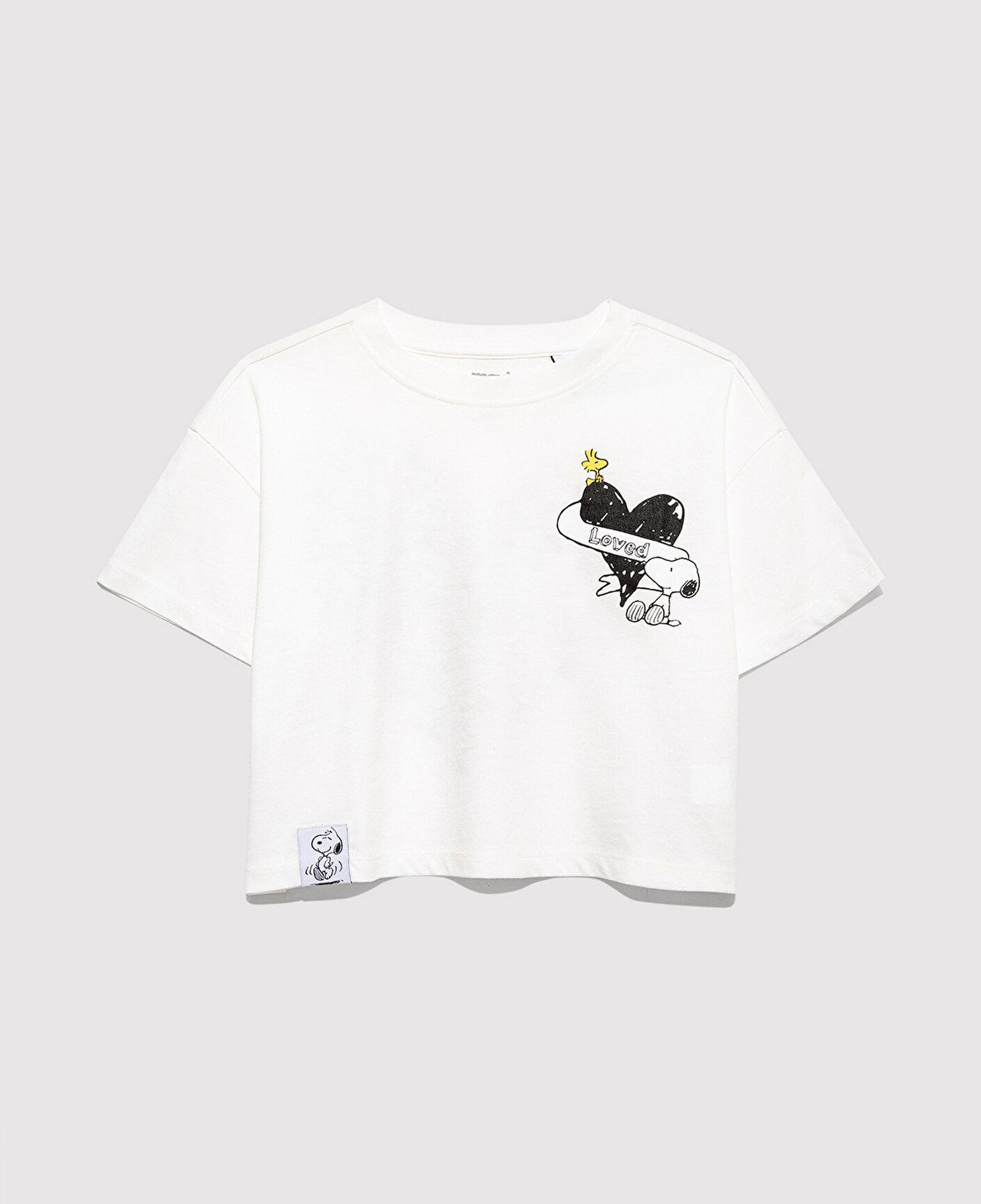 Mavi Peanuts Baskılı Ekru Tişört Loose Fit / Bol Rahat Kesim 7610373-70057
