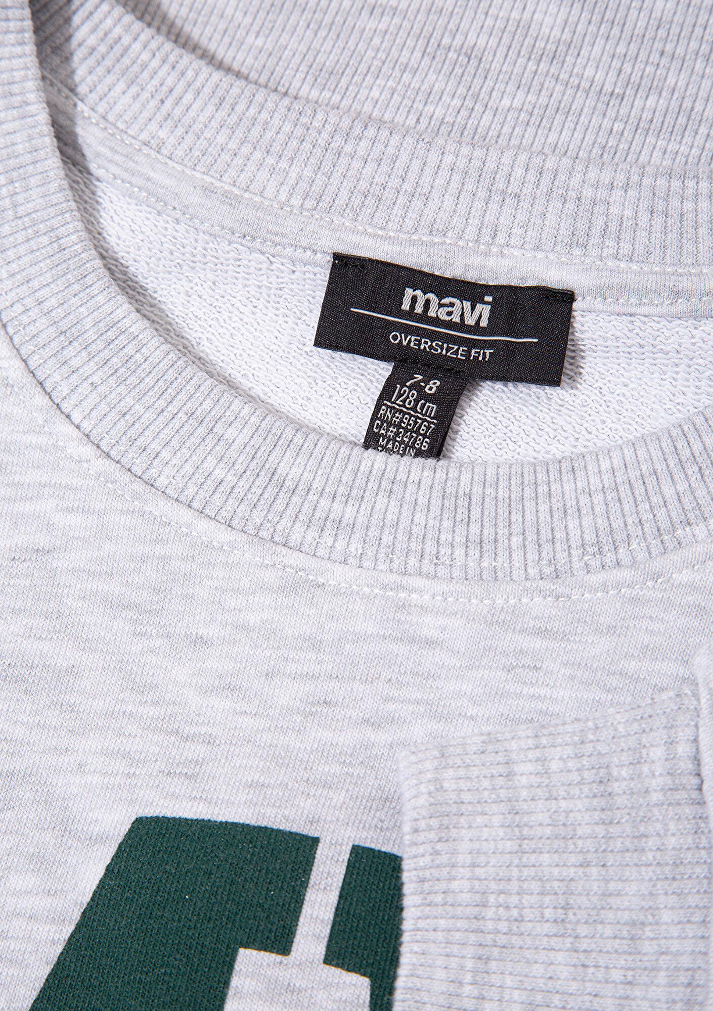 Mavi MV Baskılı Gri Sweatshirt 6S10054-88467