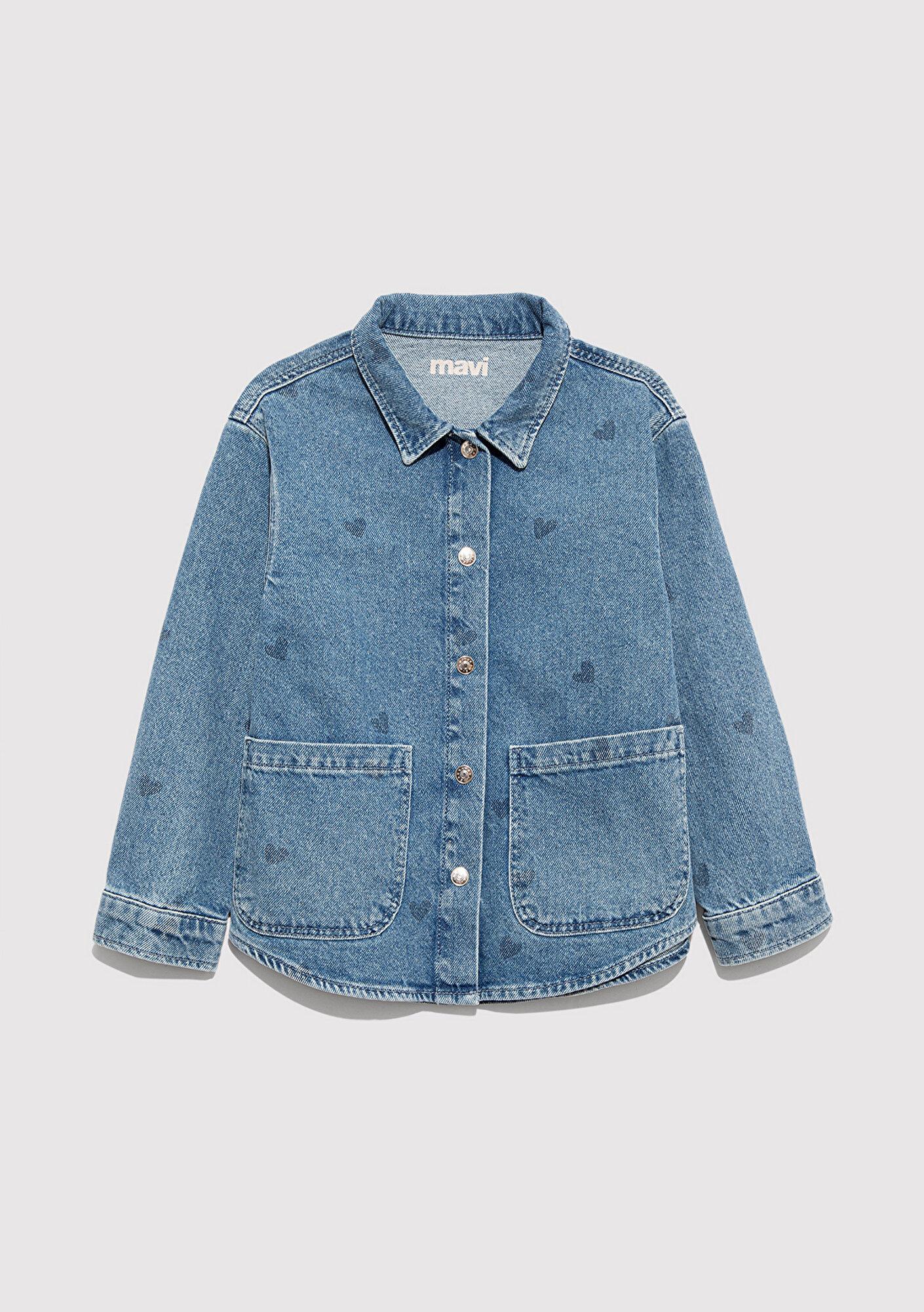 Mavi Lullu Açık Mavi Jean Gömlek Regular Fit / Normal Kesim 7210002-90880