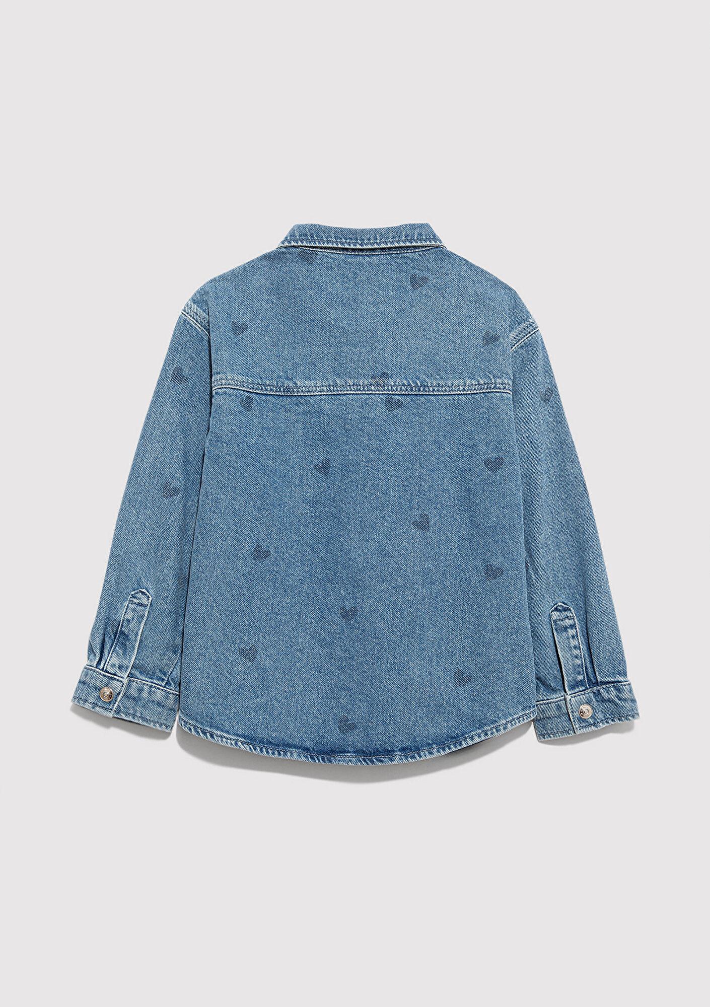 Mavi Lullu Açık Mavi Jean Gömlek Regular Fit / Normal Kesim 7210002-90880