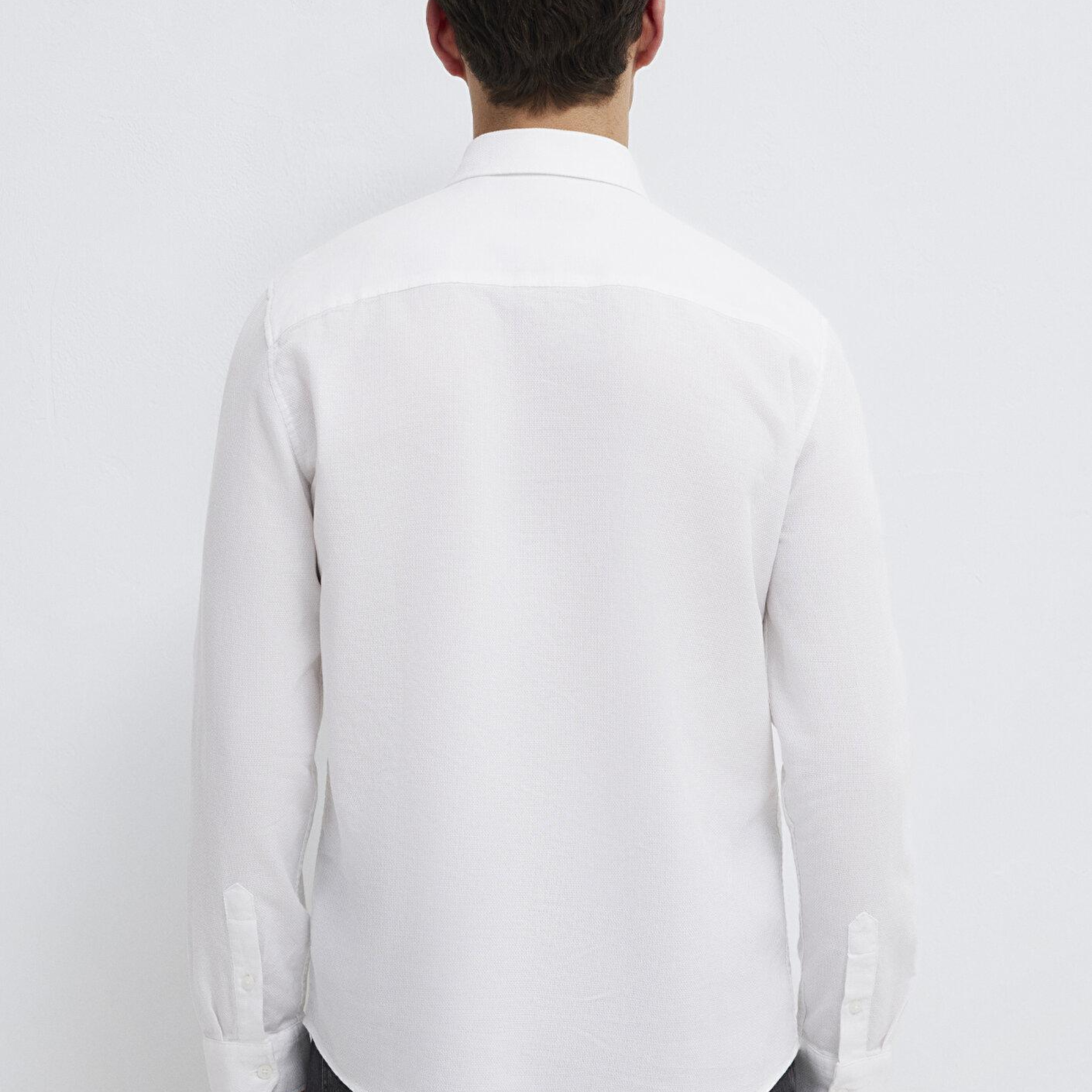 Mavi Beyaz Gömlek Slim Fit / Dar Kesim 0211656-620
