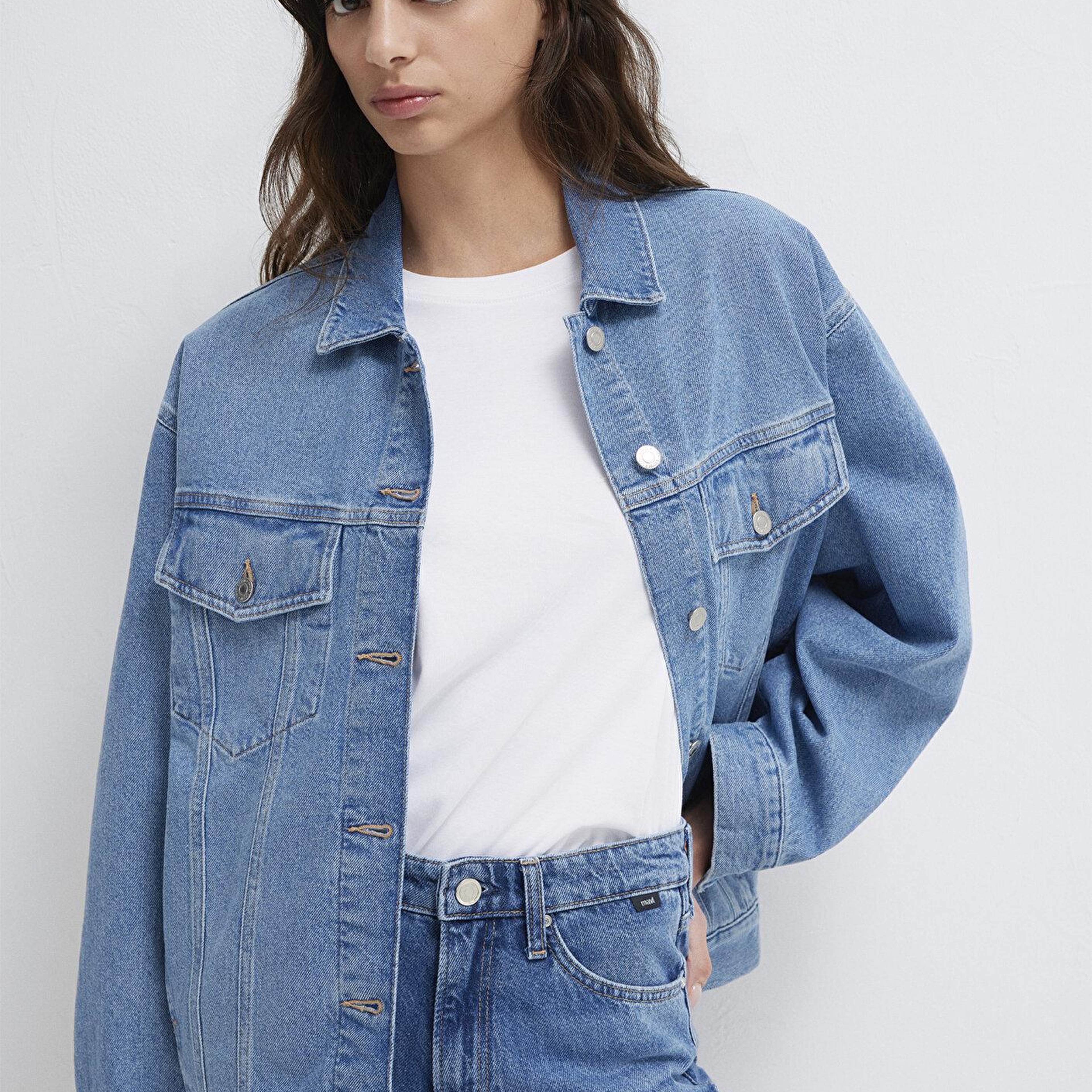 Mavi Luna 90lar Indigo Mavisi Jean Ceket 1110177-90545