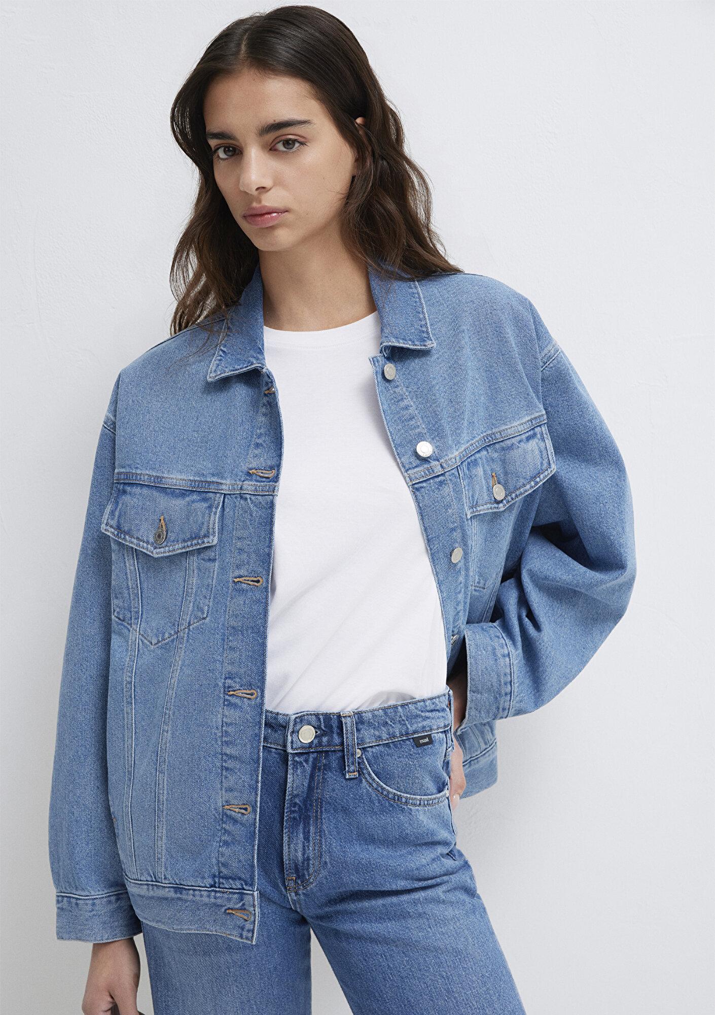 Mavi Luna 90lar Indigo Mavisi Jean Ceket 1110177-90545