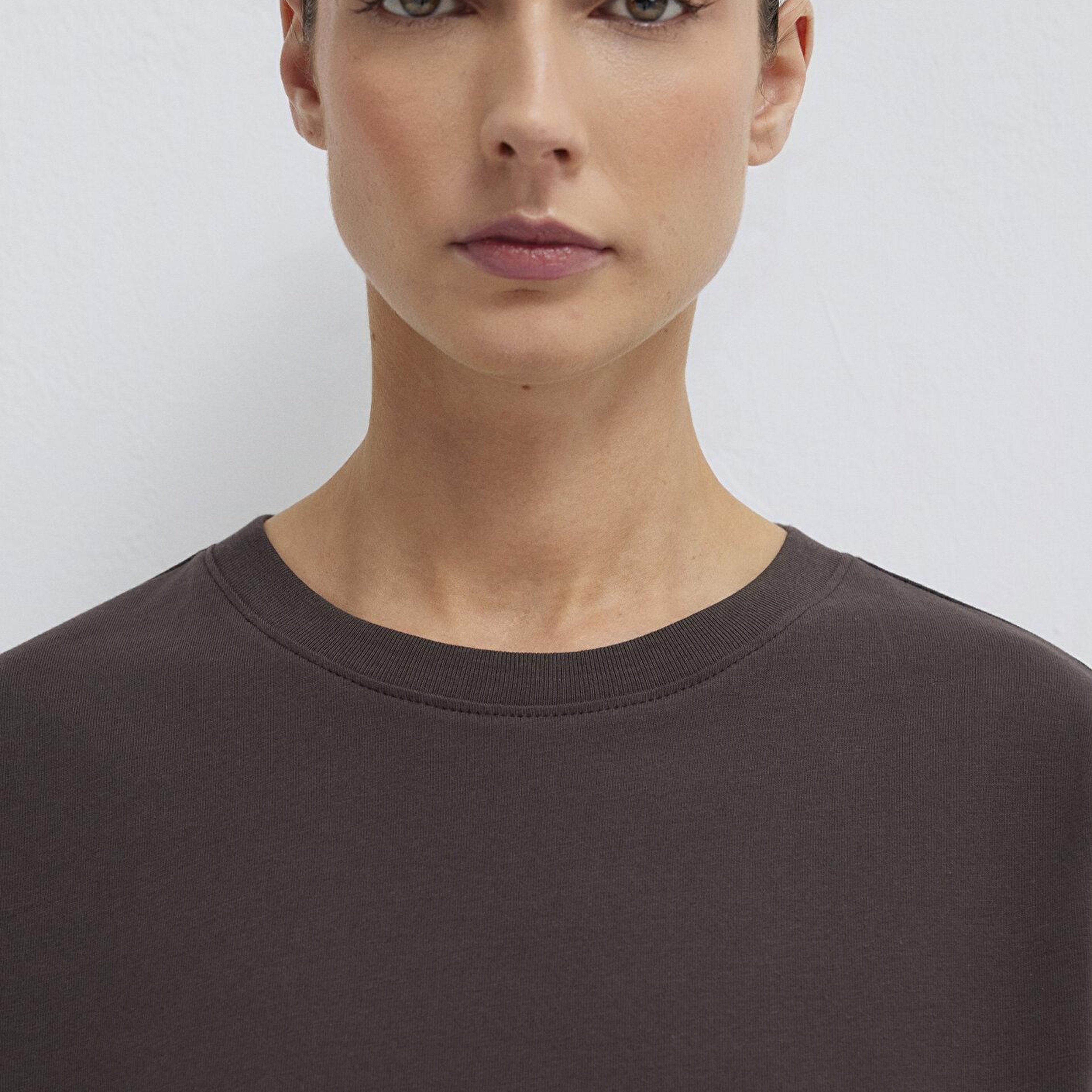 Mavi Kahverengi Basic Tişört Regular Fit / Normal Kesim 1600965-90707