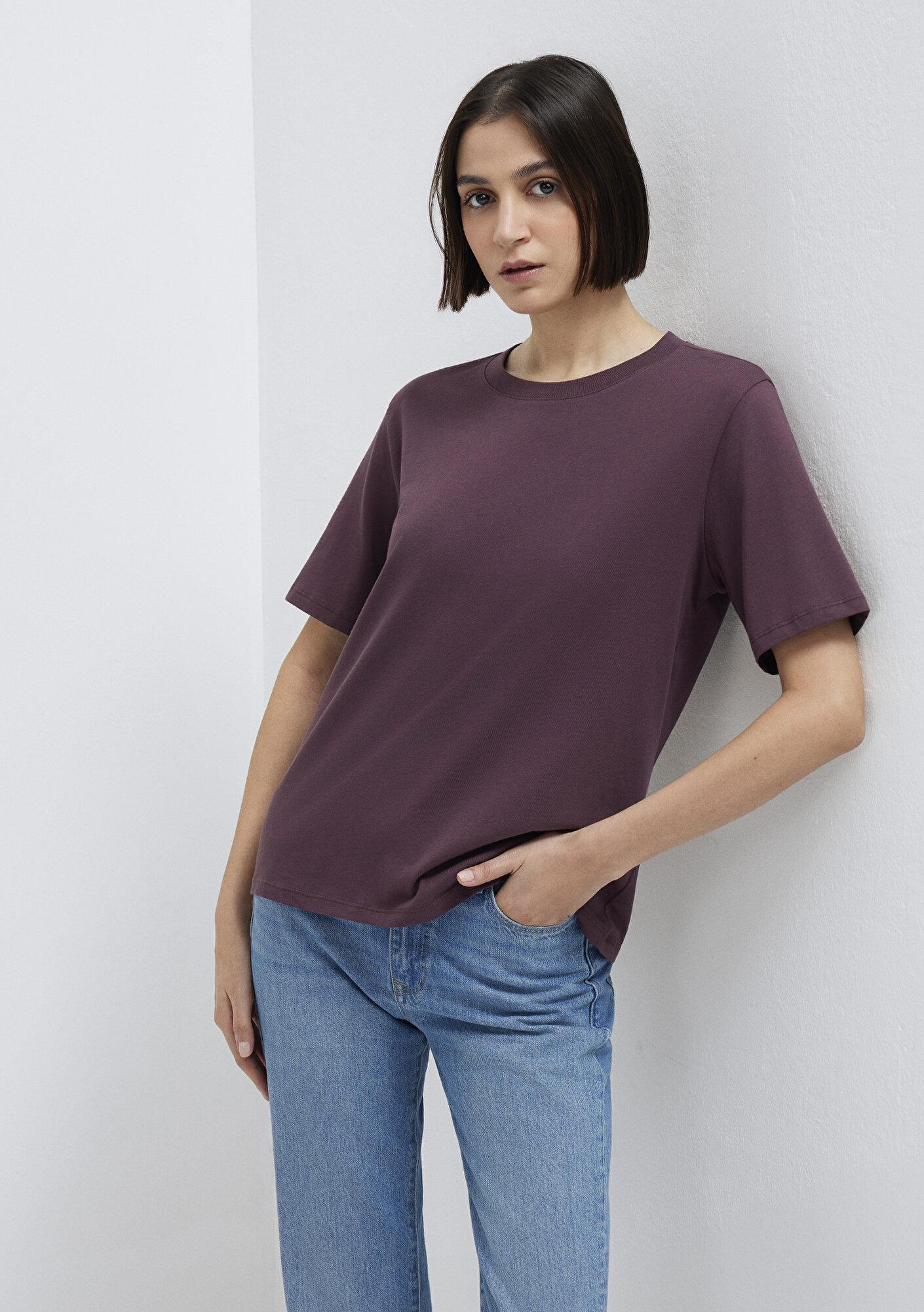 Mavi Biskilet Yaka Mor Basic Tişört Regular Fit / Normal Kesim 1600955-70434
