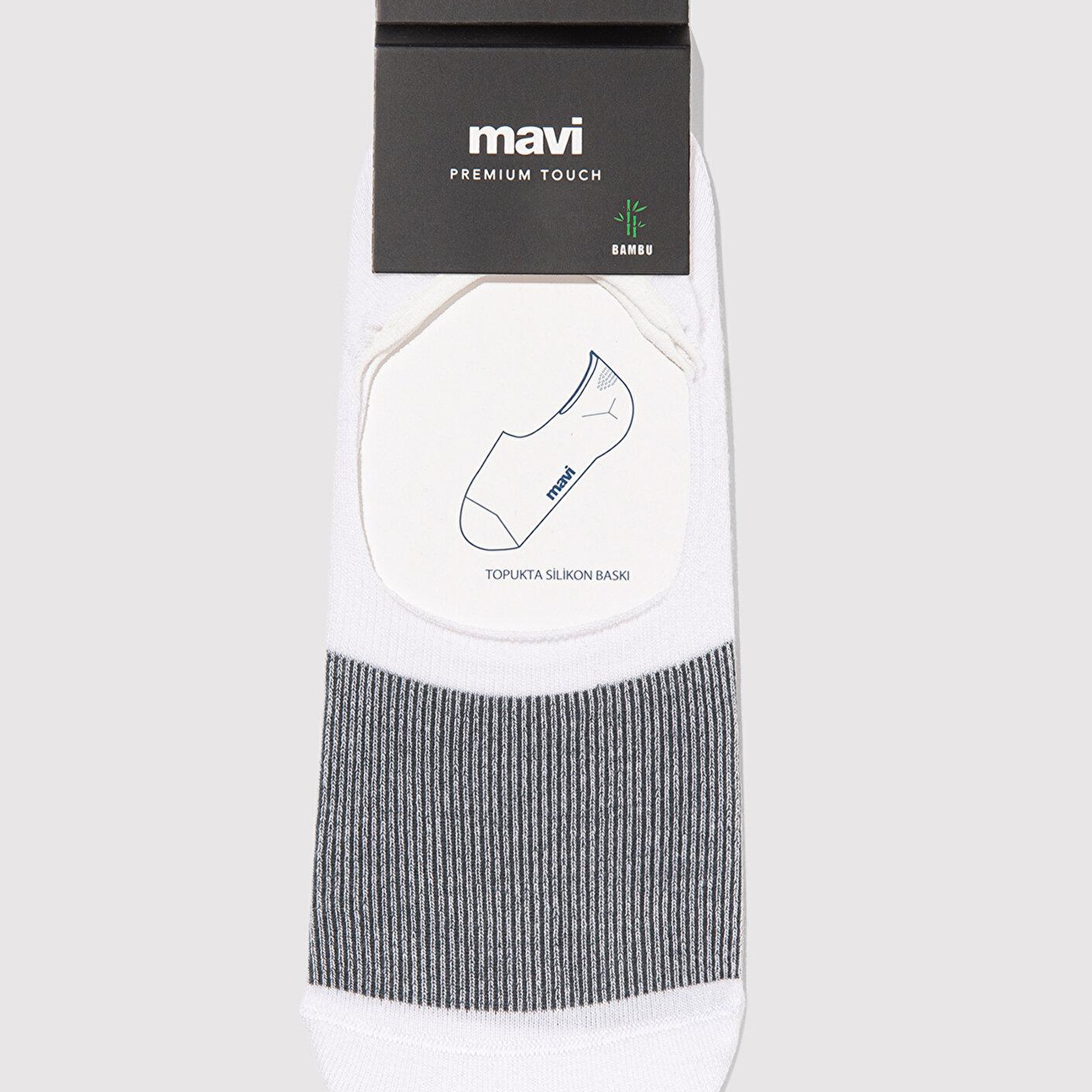 Mavi Beyaz Babet Çorap 0911399-620
