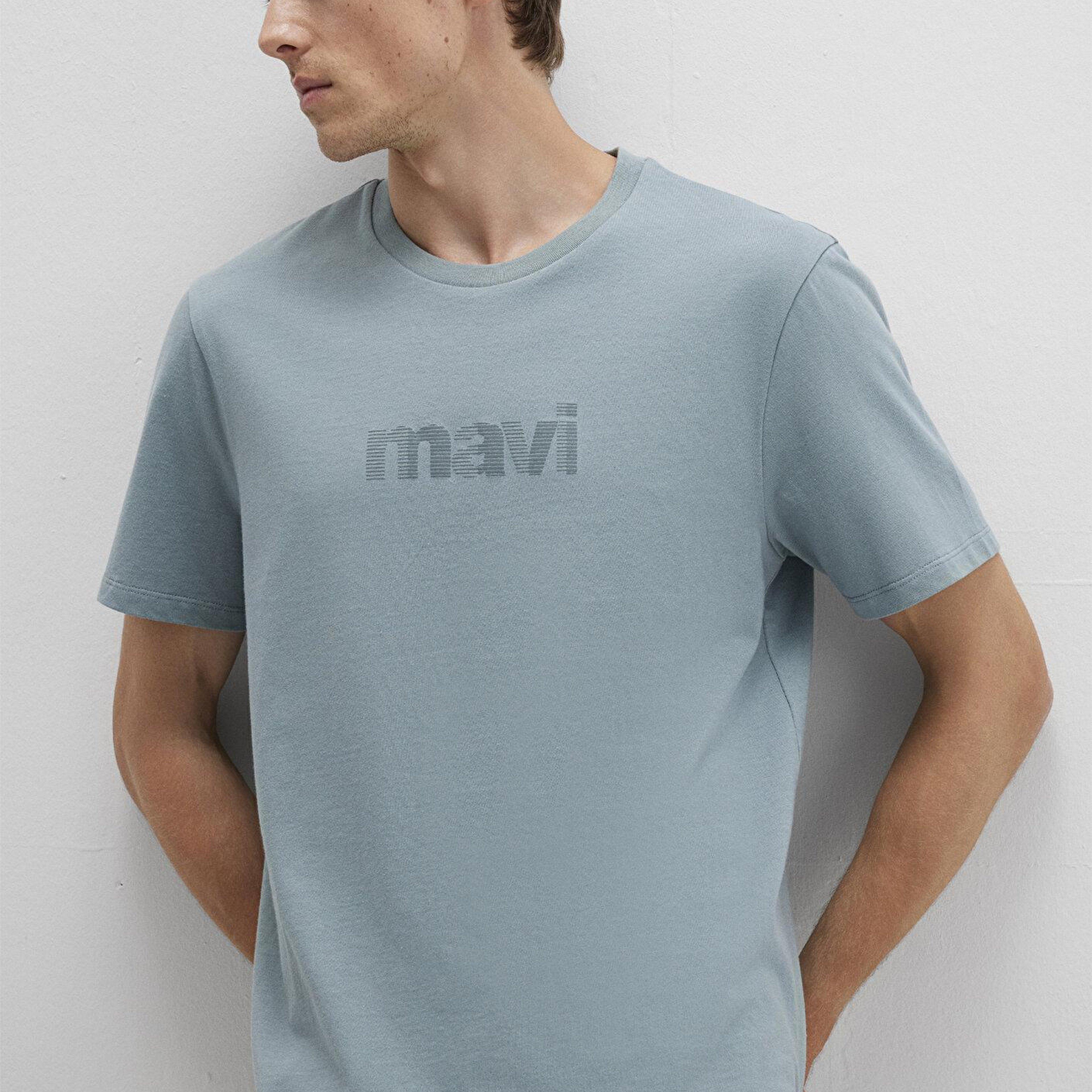 Mavi Mavi Logo Baskılı Yeşil Tişört Regular Fit / Normal Kesim 0612936-70118