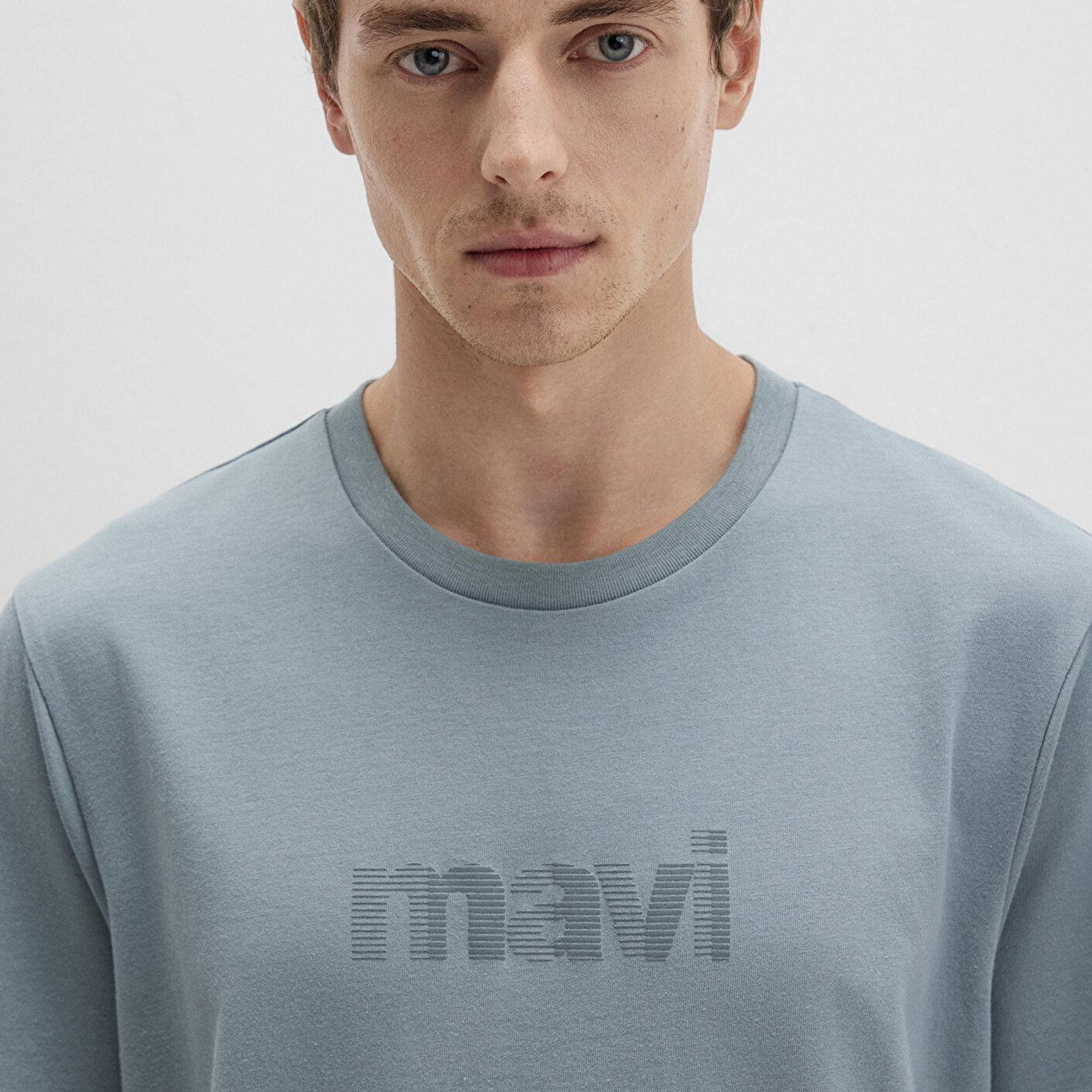 Mavi Mavi Logo Baskılı Yeşil Tişört Regular Fit / Normal Kesim 0612936-70118
