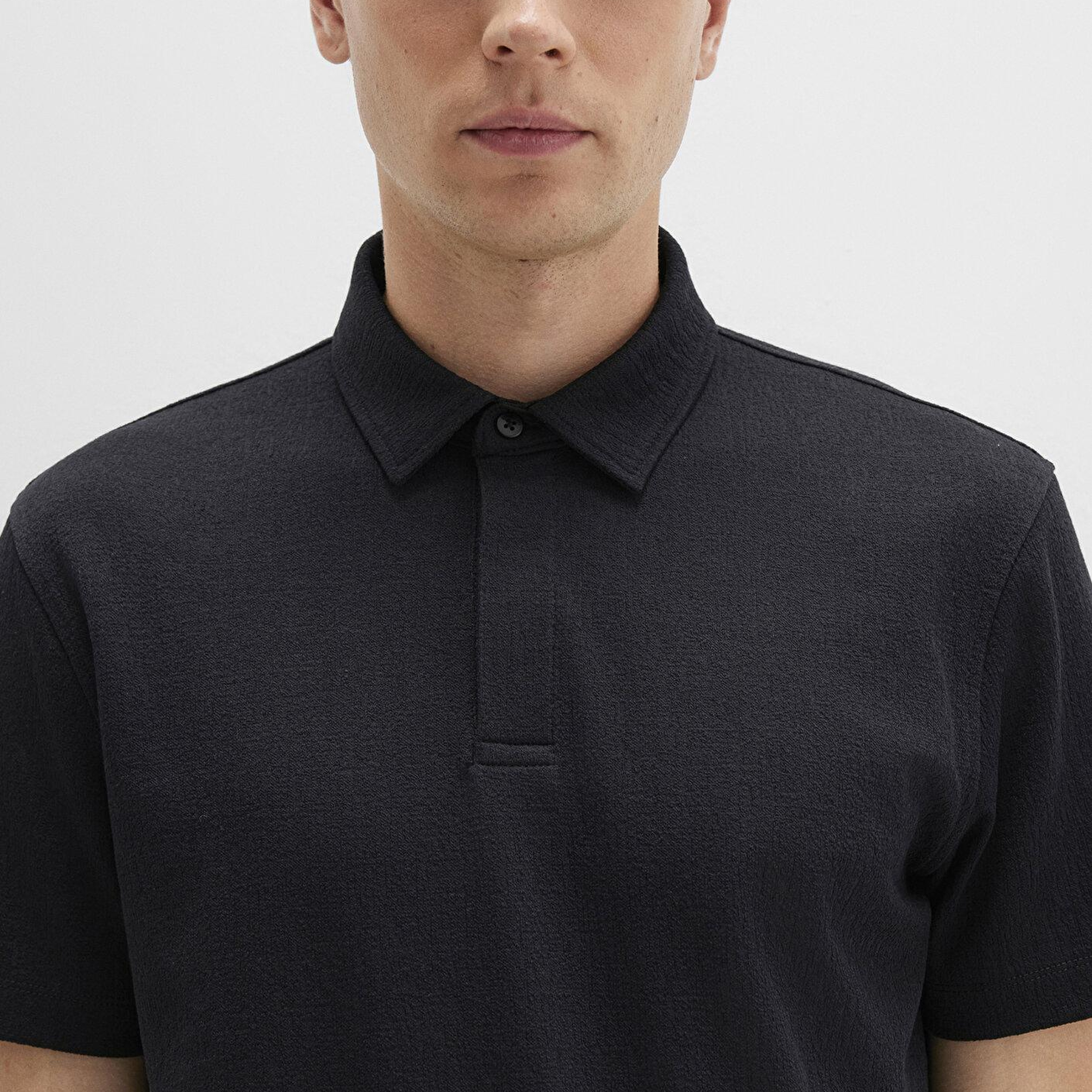 Mavi Siyah Polo İnterlok Tişört Regular Fit / Normal Kesim 0612869-900