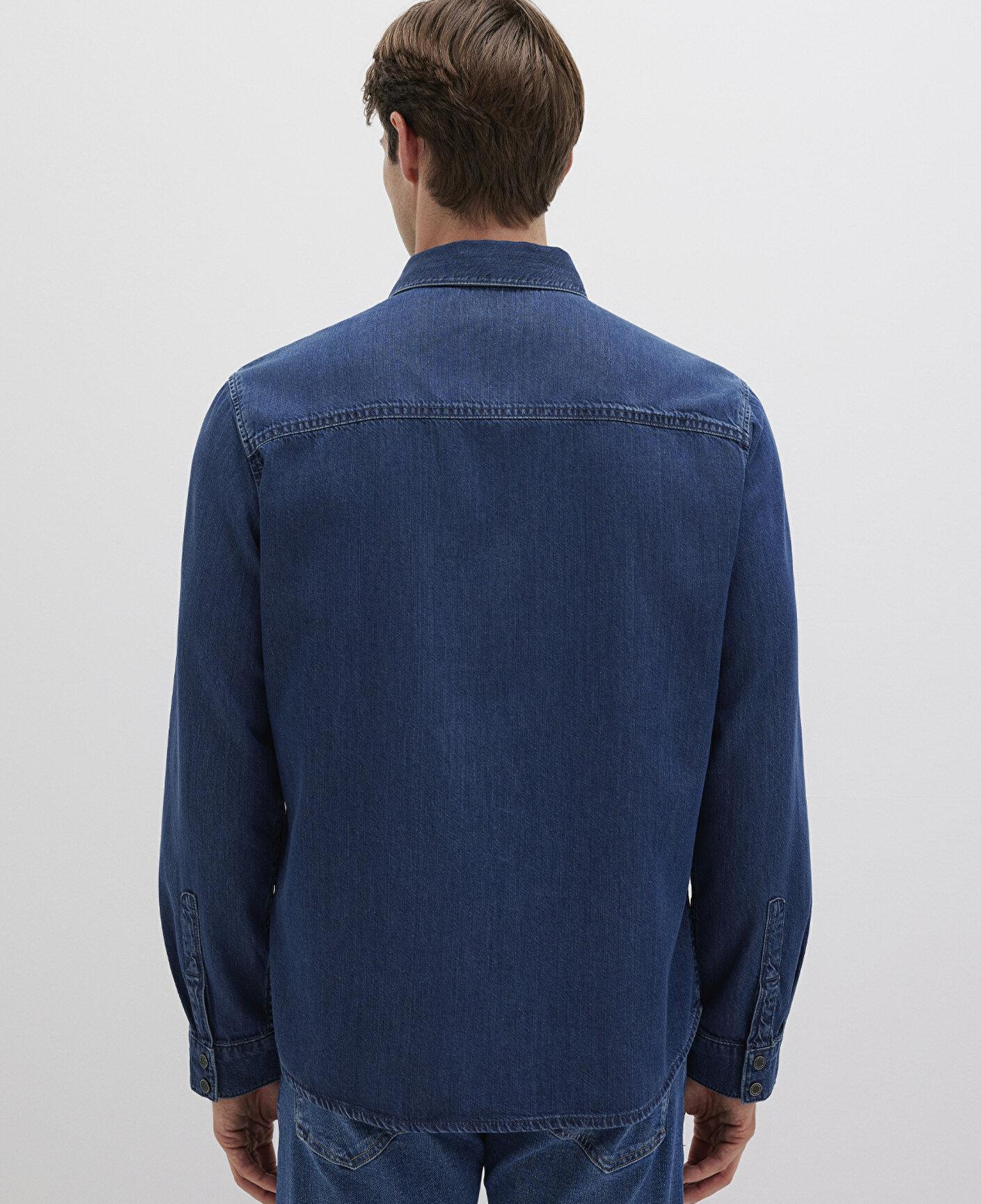 Mavi Roy Lux Black Koyu Indigo Mavisi Jean Gömlek Slim Fit / Dar Kesim 0210496-90767