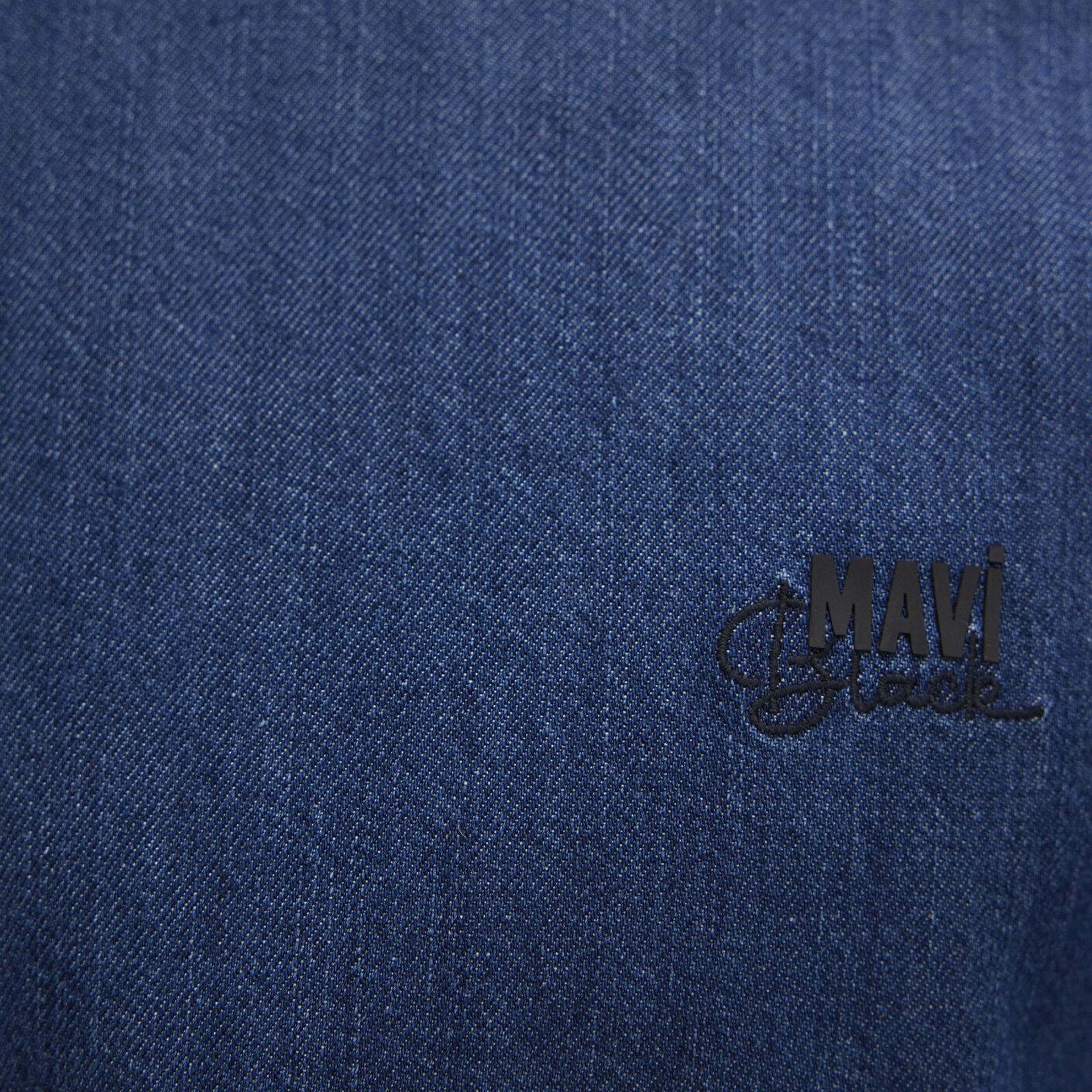 Mavi Roy Lux Black Koyu Indigo Mavisi Jean Gömlek Slim Fit / Dar Kesim 0210496-90767