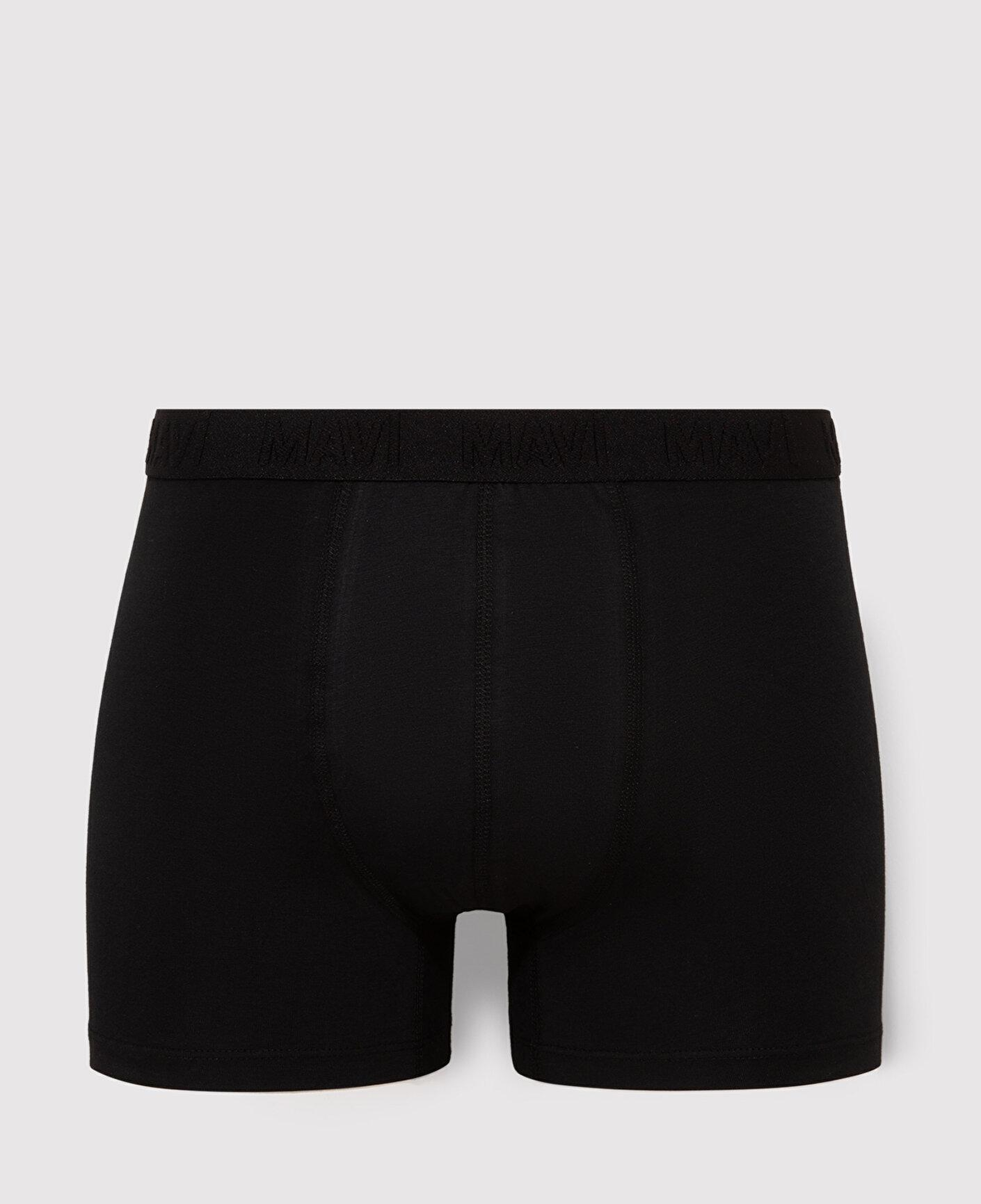 Mavi 3lü Baskılı Siyah Boxer 0911910-900