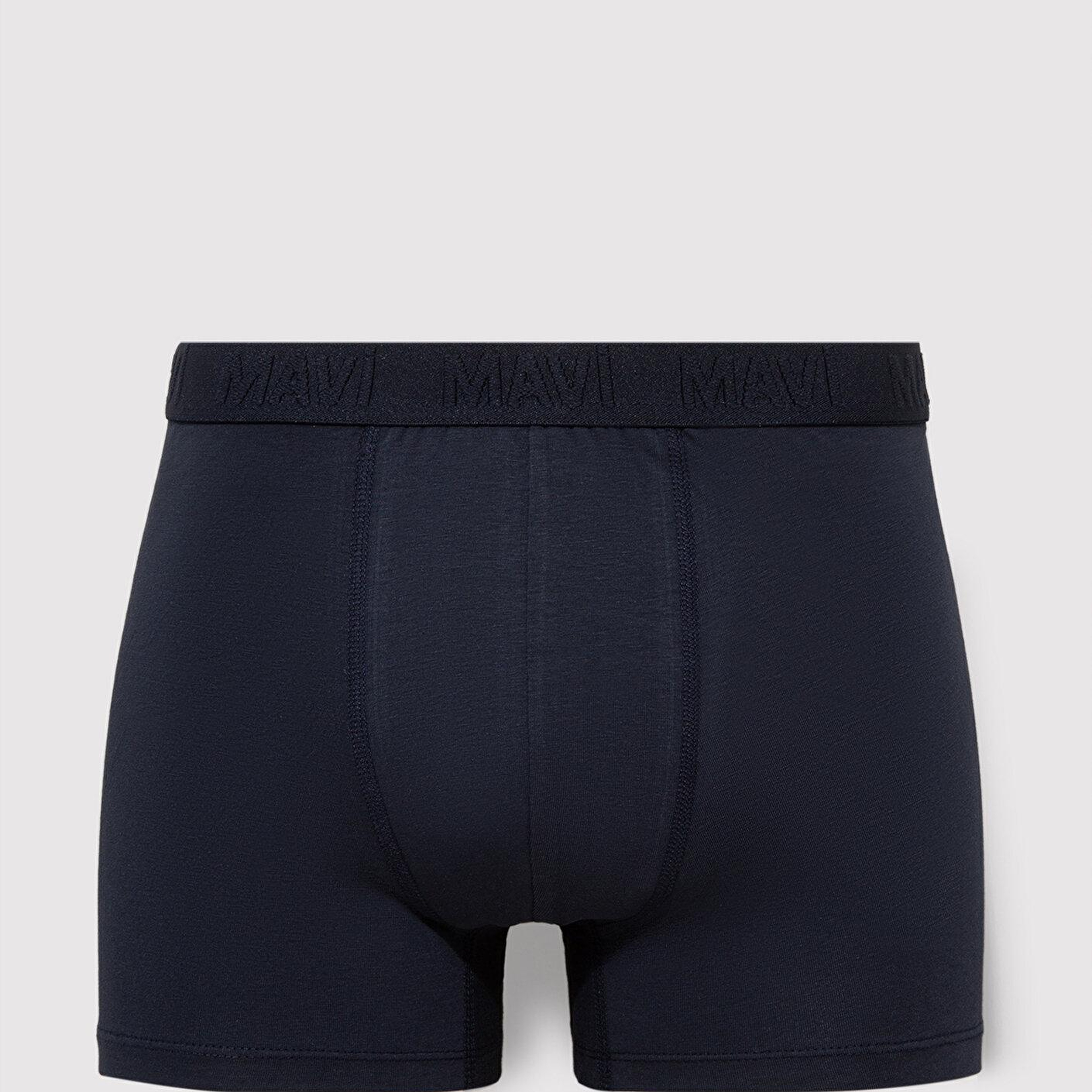 Mavi 3lü Baskılı Lacivert Boxer 0911909-70490