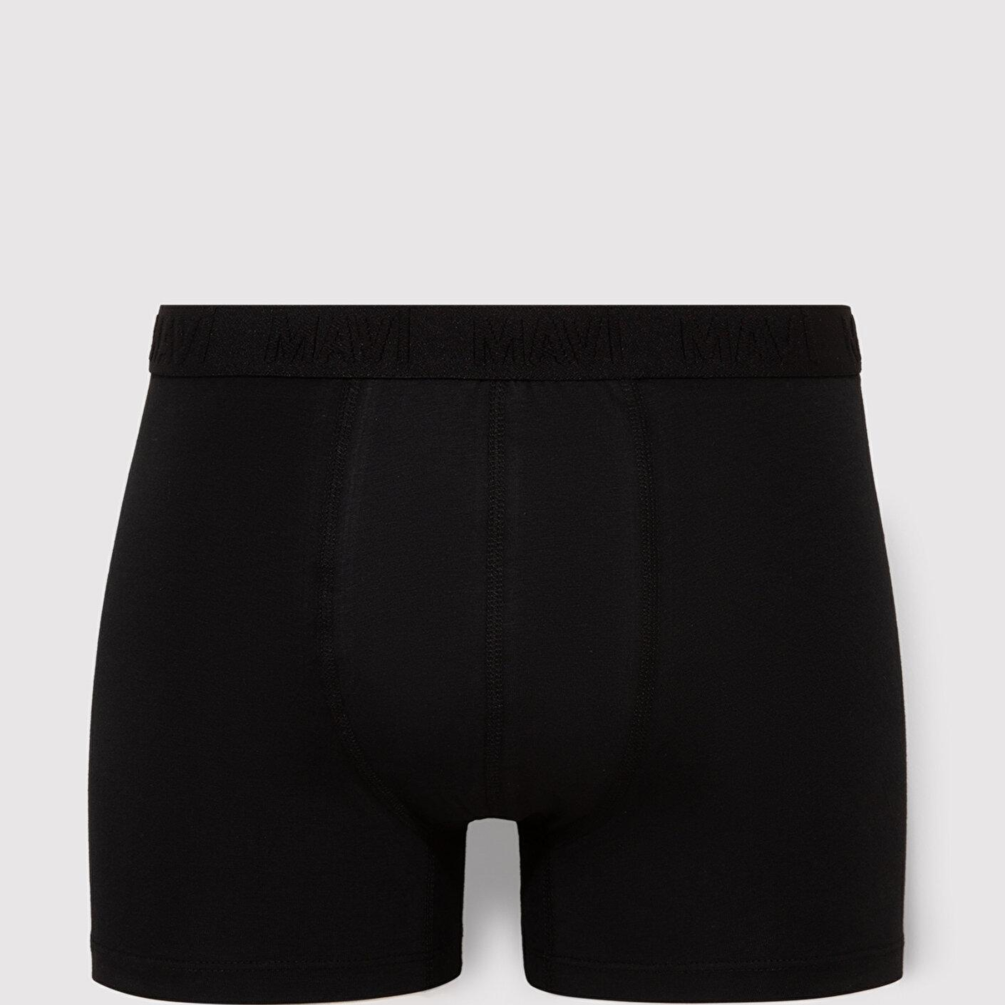 Mavi 3lü Baskılı Siyah Boxer 0911910-900