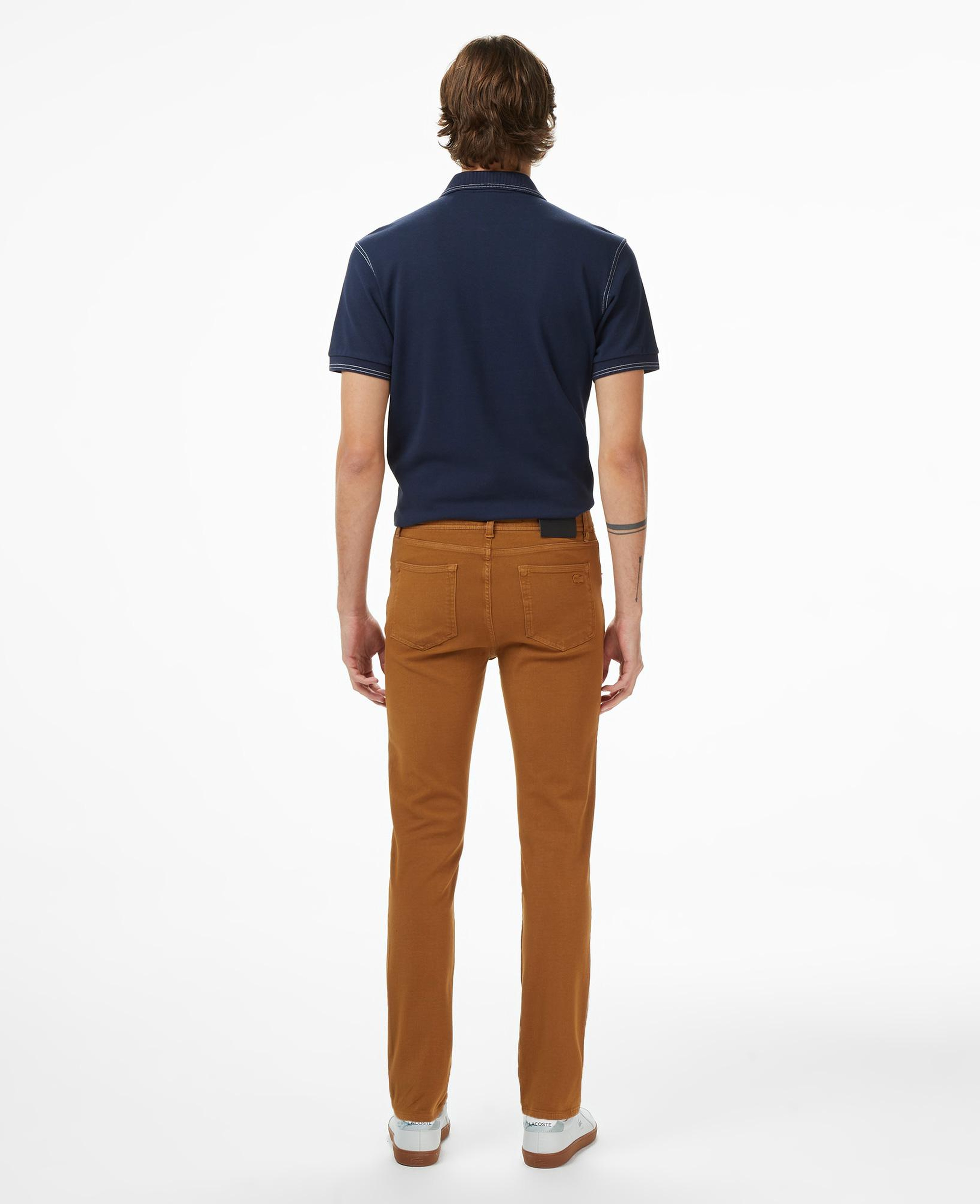 Lacoste Erkek Slim Fit Açık Kahverengi Jean Pantolon