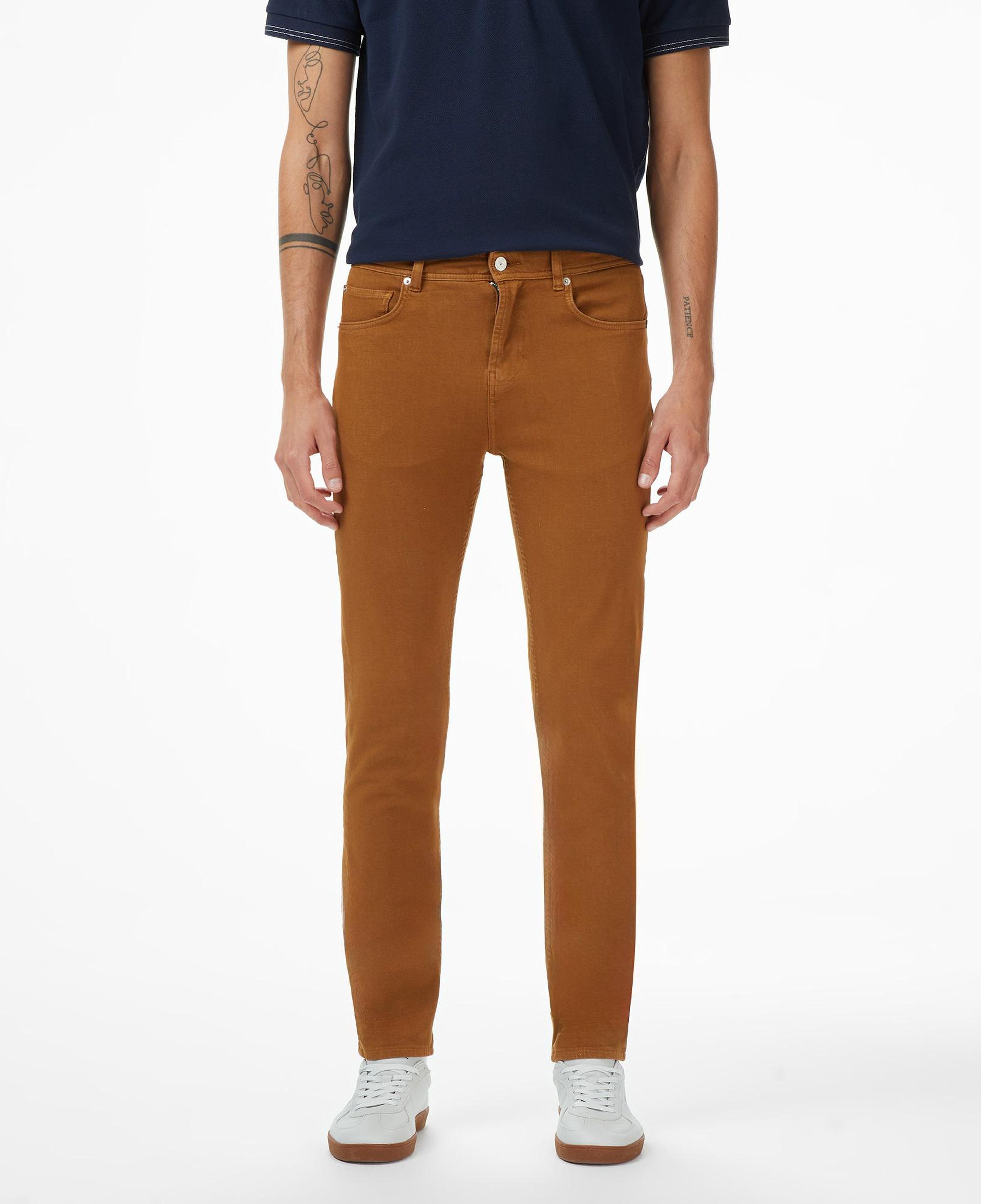 Lacoste Erkek Slim Fit Açık Kahverengi Jean Pantolon