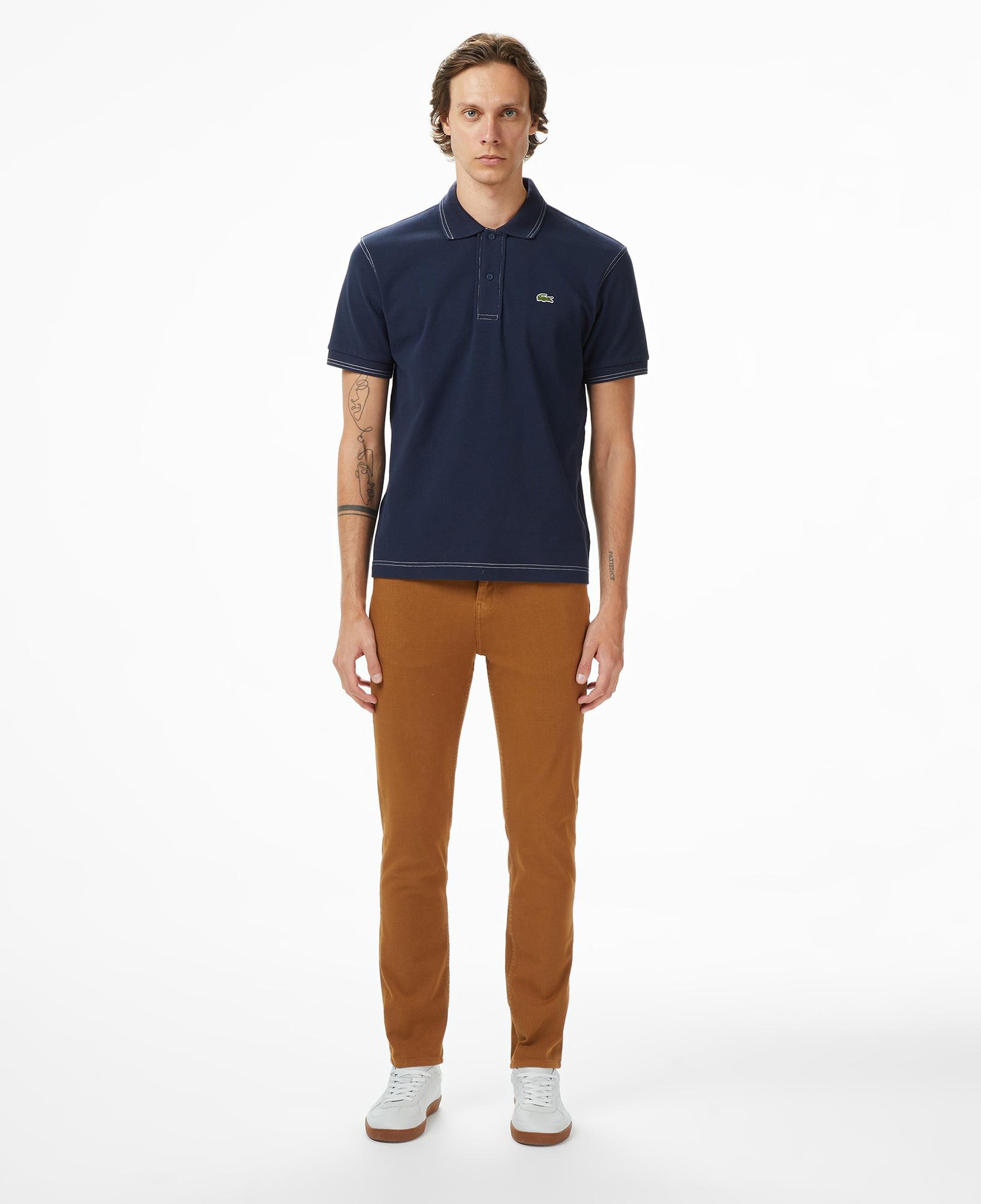 Lacoste Erkek Slim Fit Açık Kahverengi Jean Pantolon