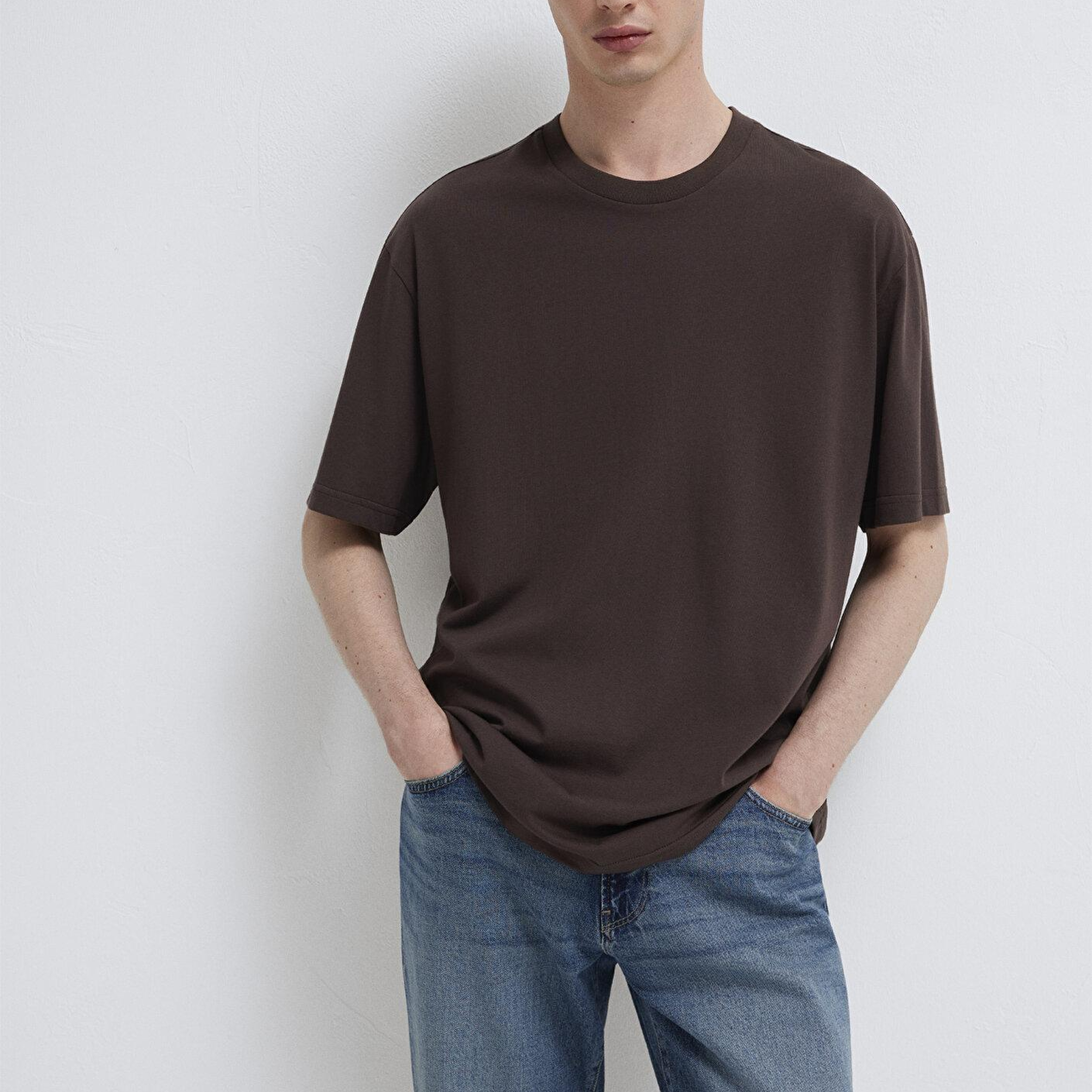 Mavi 2li Erkek Basic Tişört Loose Fit / Bol Rahat Kesim 0612317-70251