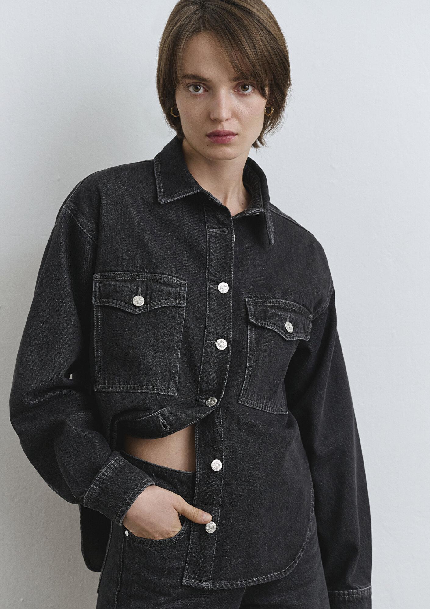 Mavi Bekka Classic Denim Antrasit Jean Gömlek Boyfriend 1211000-89238
