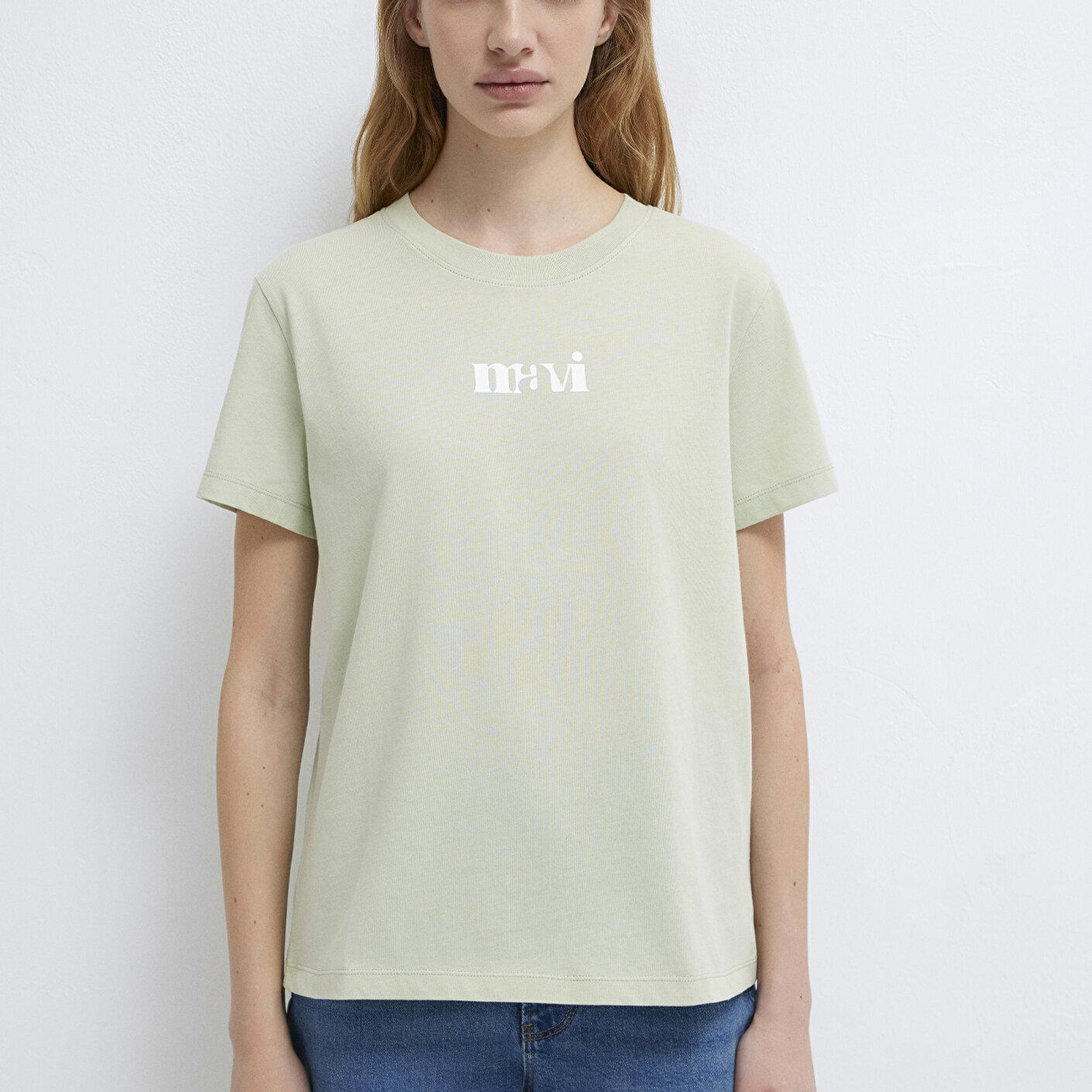 Mavi Mavi Baskılı Yeşil Tişört Regular Fit / Normal Kesim 1612241-70148