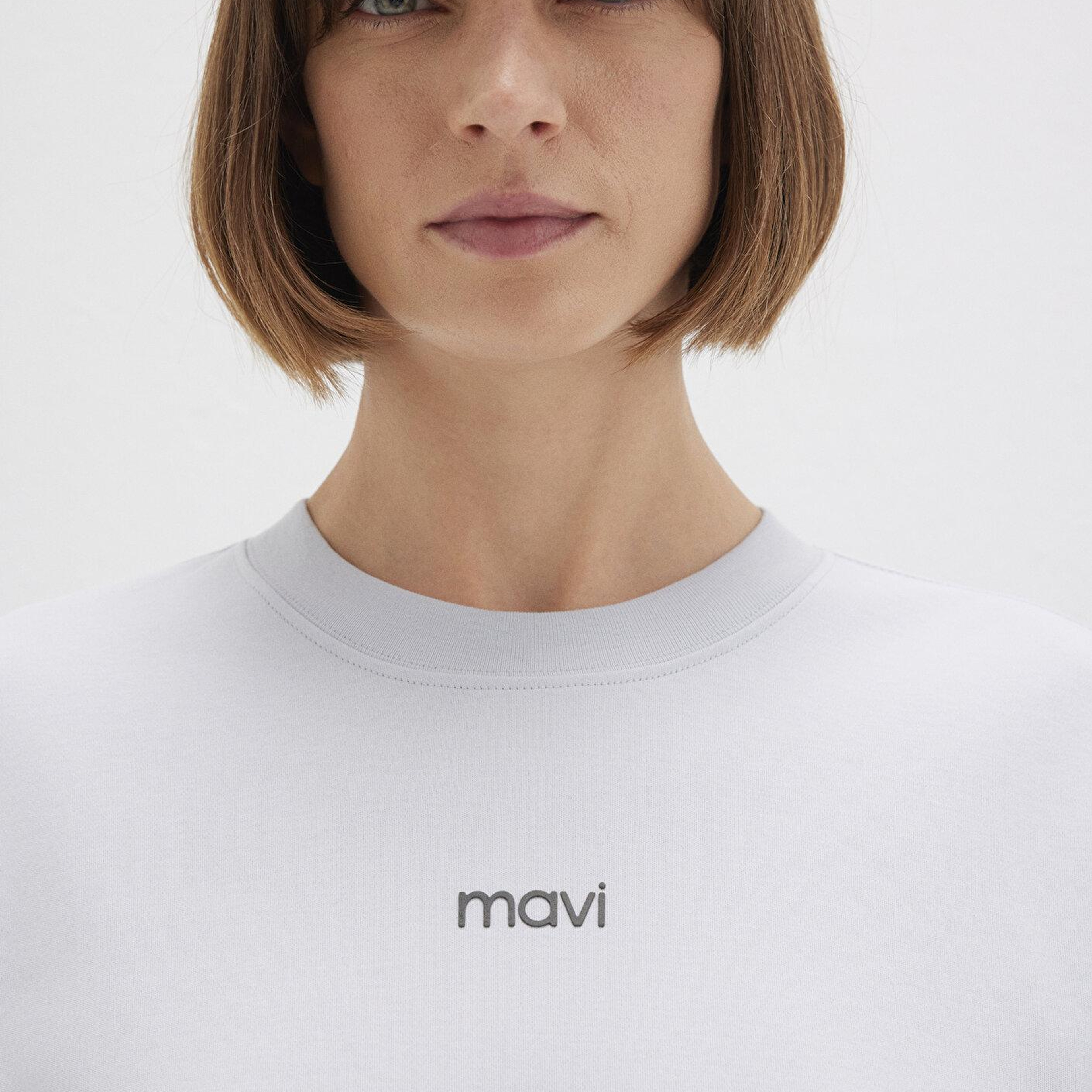 Mavi Mavi Logo Baskılı İnterlok Mavi Tişört Regular Fit / Normal Kesim 1612829-89201