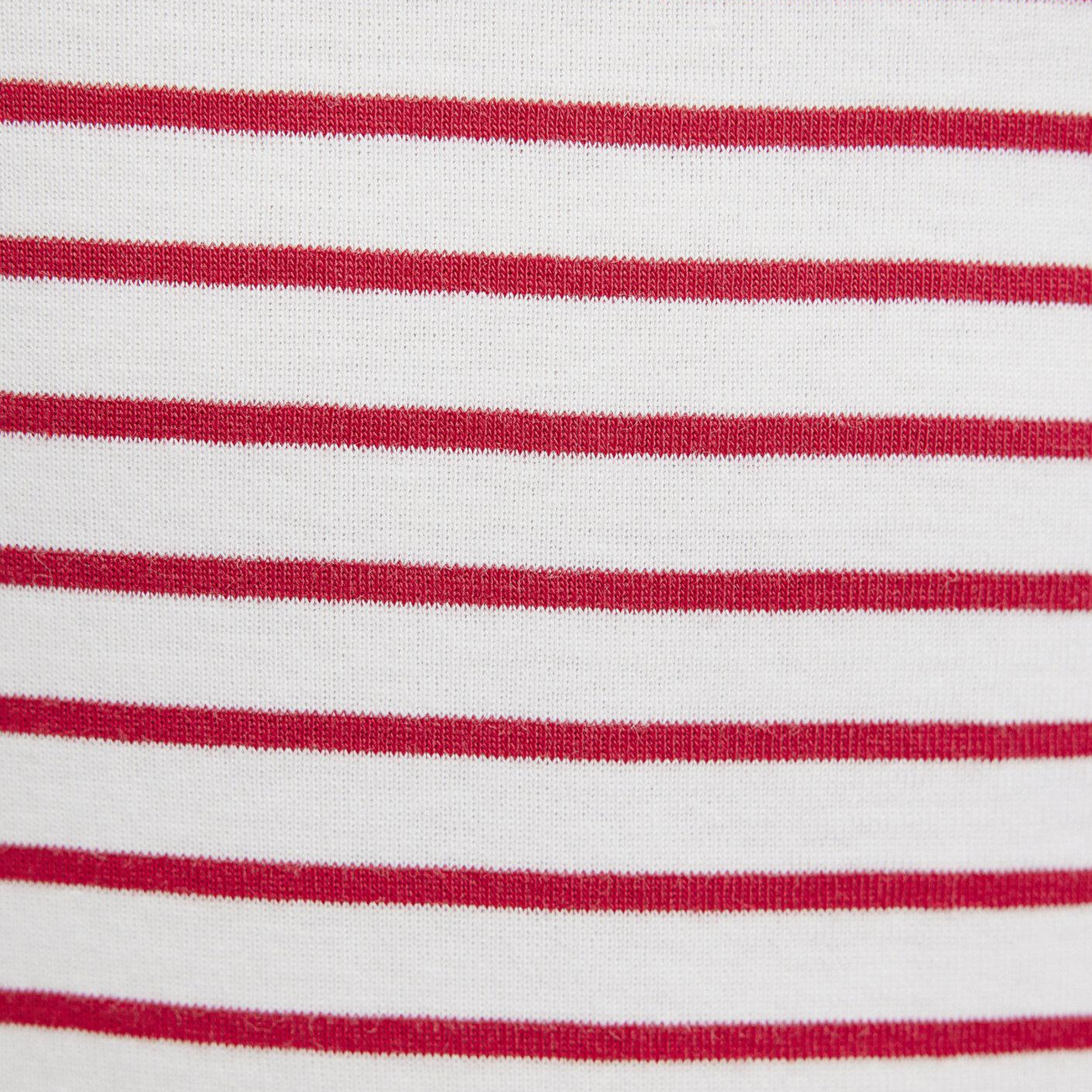 Mavi Bisiklet Yaka Çizgili Kırmızı Tişört Slim Fit / Dar Kesim 1612881-86680
