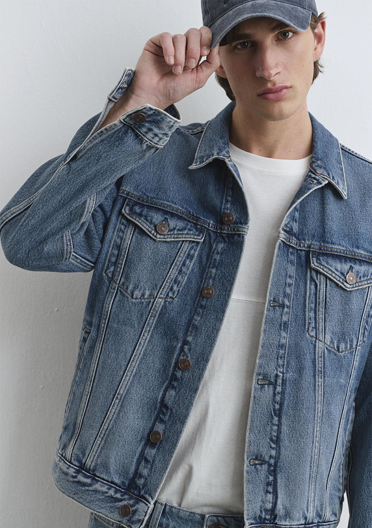 Mavi Ray Classic Denim Vintage İndigo Mavisi Jean Ceket 0110273-89412