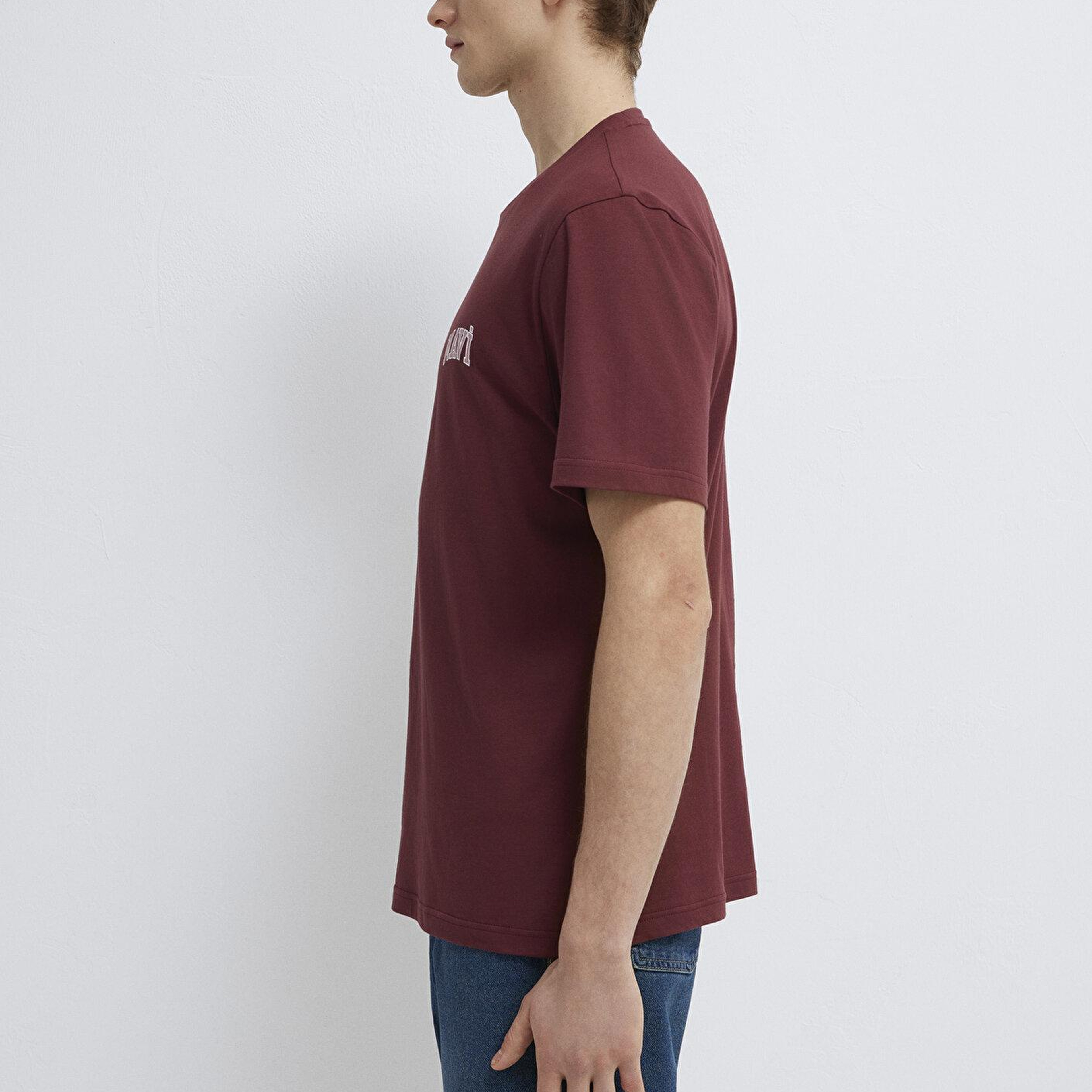 Mavi Mavi Logo Baskılı Bordo Tişört Regular Fit / Normal Kesim 0611714-70396