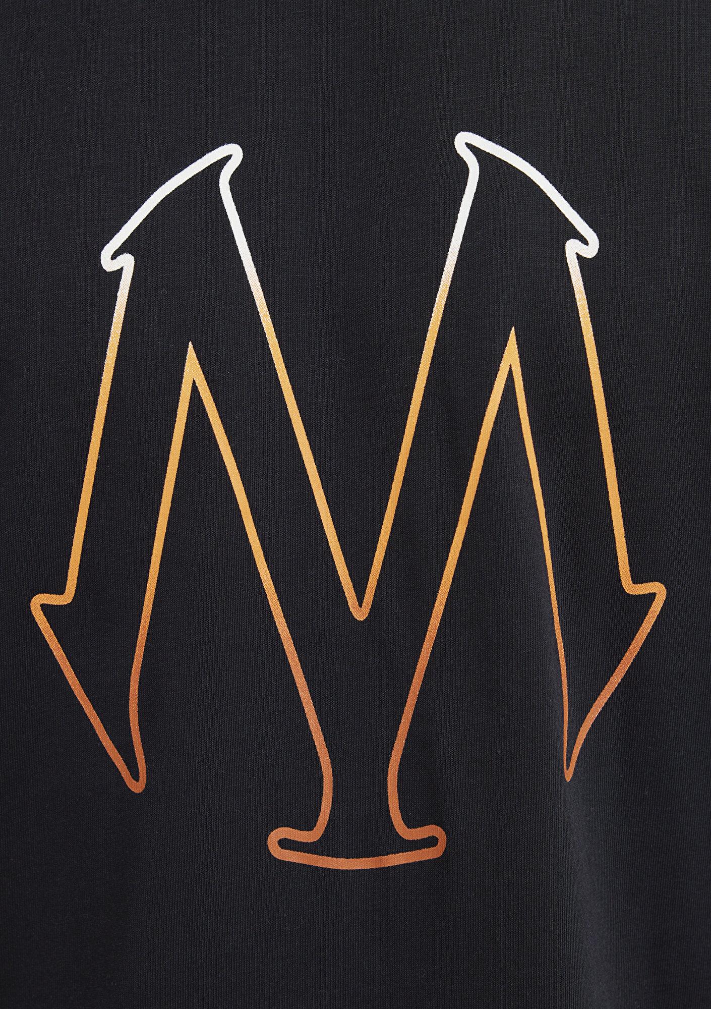 Mavi Mavi Logo Baskılı Siyah Tişört Regular Fit / Normal Kesim 0610635-900