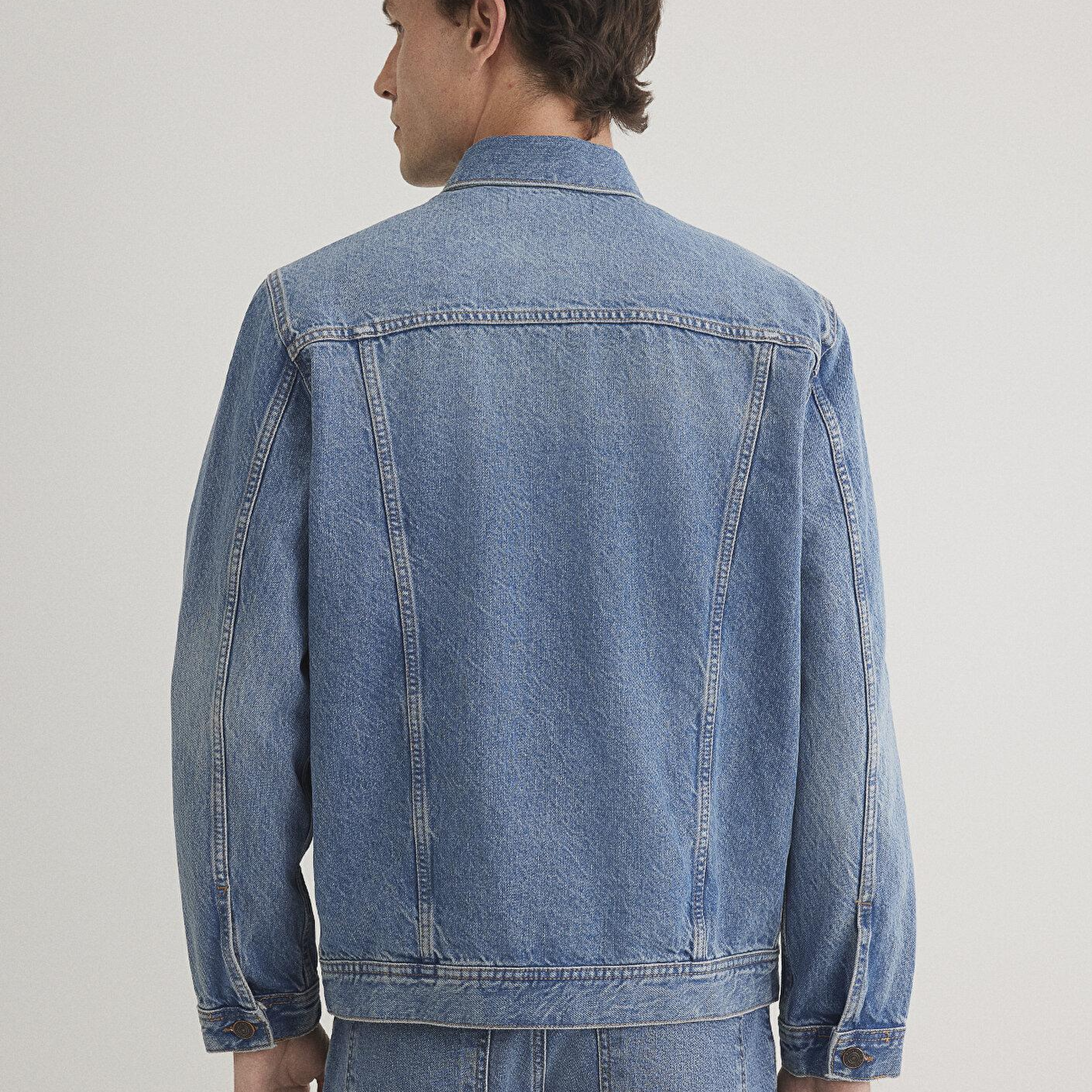 Mavi Drake Classic Denim Puslu Indigo Mavi Jean Ceket 010143-89136