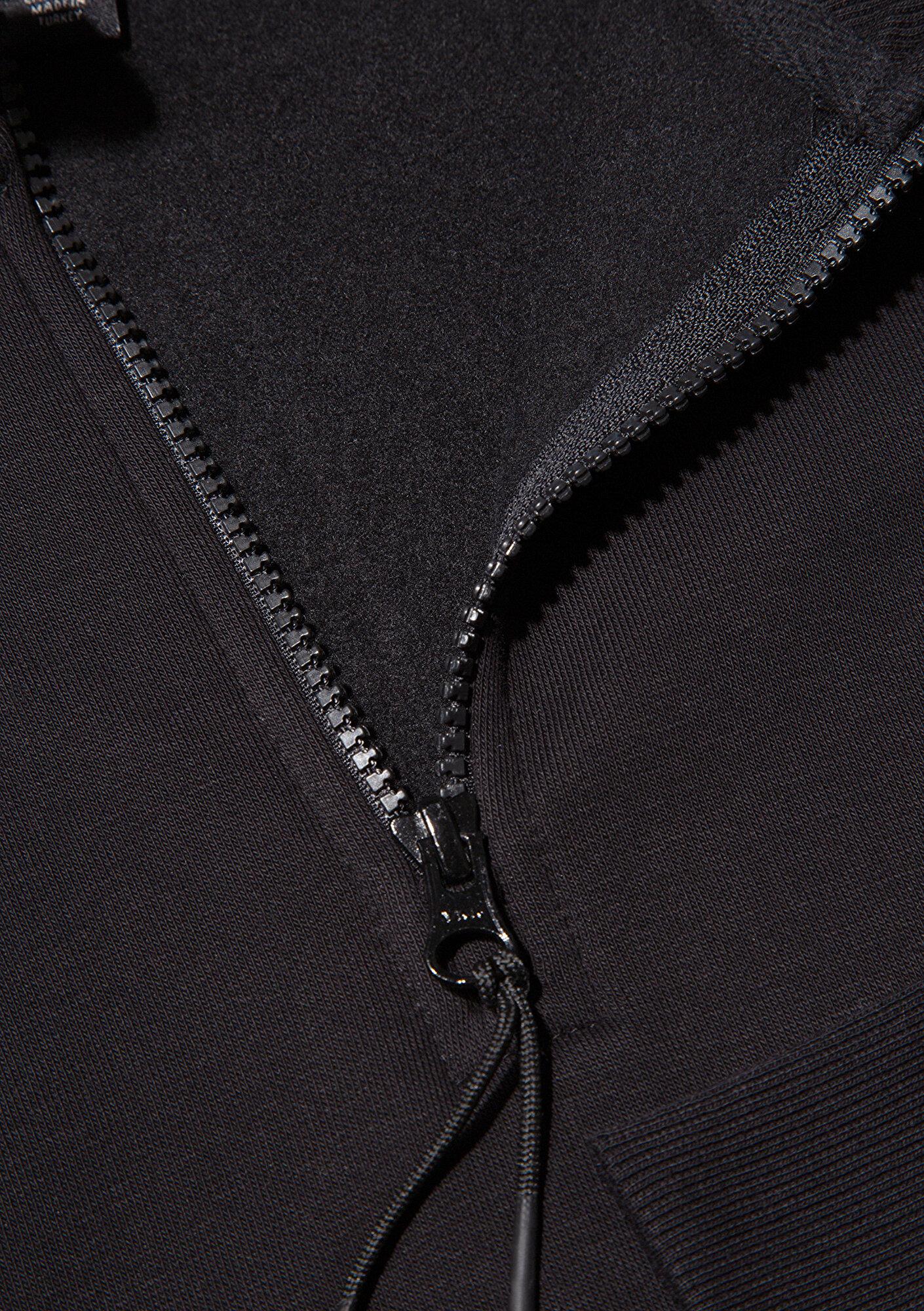 Mavi Yarı Fermuarlı Siyah Basic Sweatshirt 0S10278-900