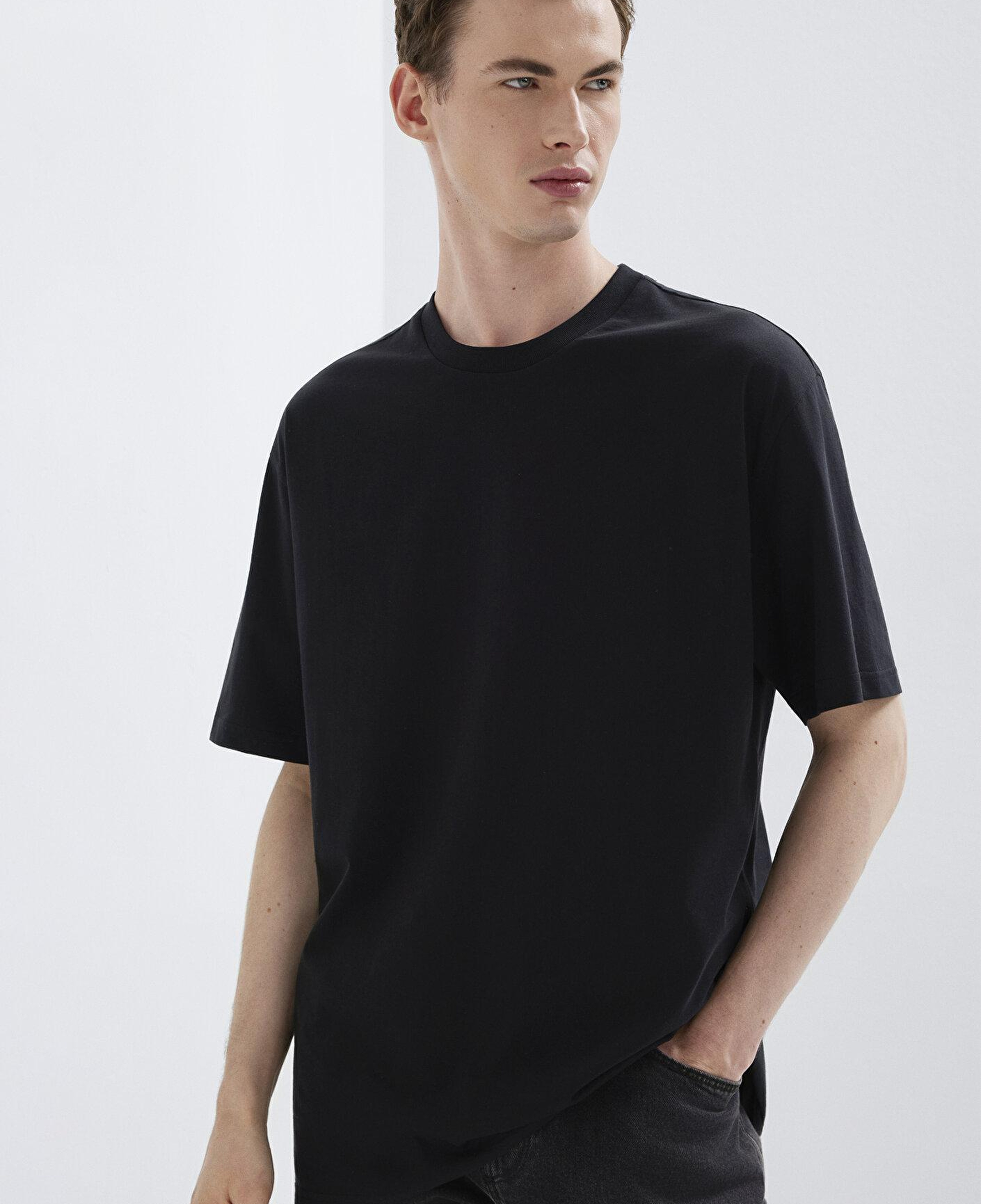 Mavi 3lü Erkek Basic Tişört Loose Fit / Bol Rahat Kesim 0612315-900