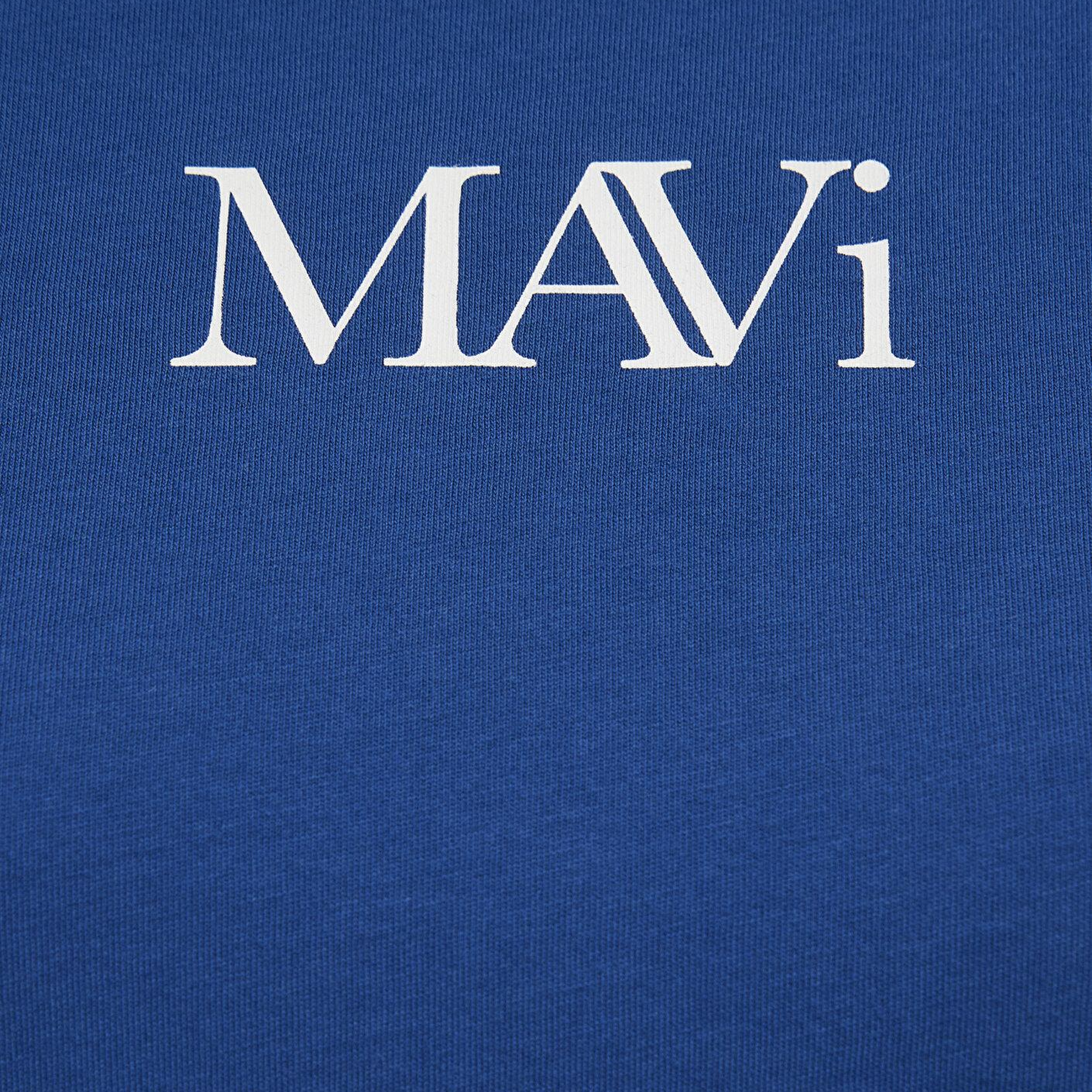 Mavi Mavi Logo Baskılı Lacivert Tişört Regular Fit / Normal Kesim 1611594-82625