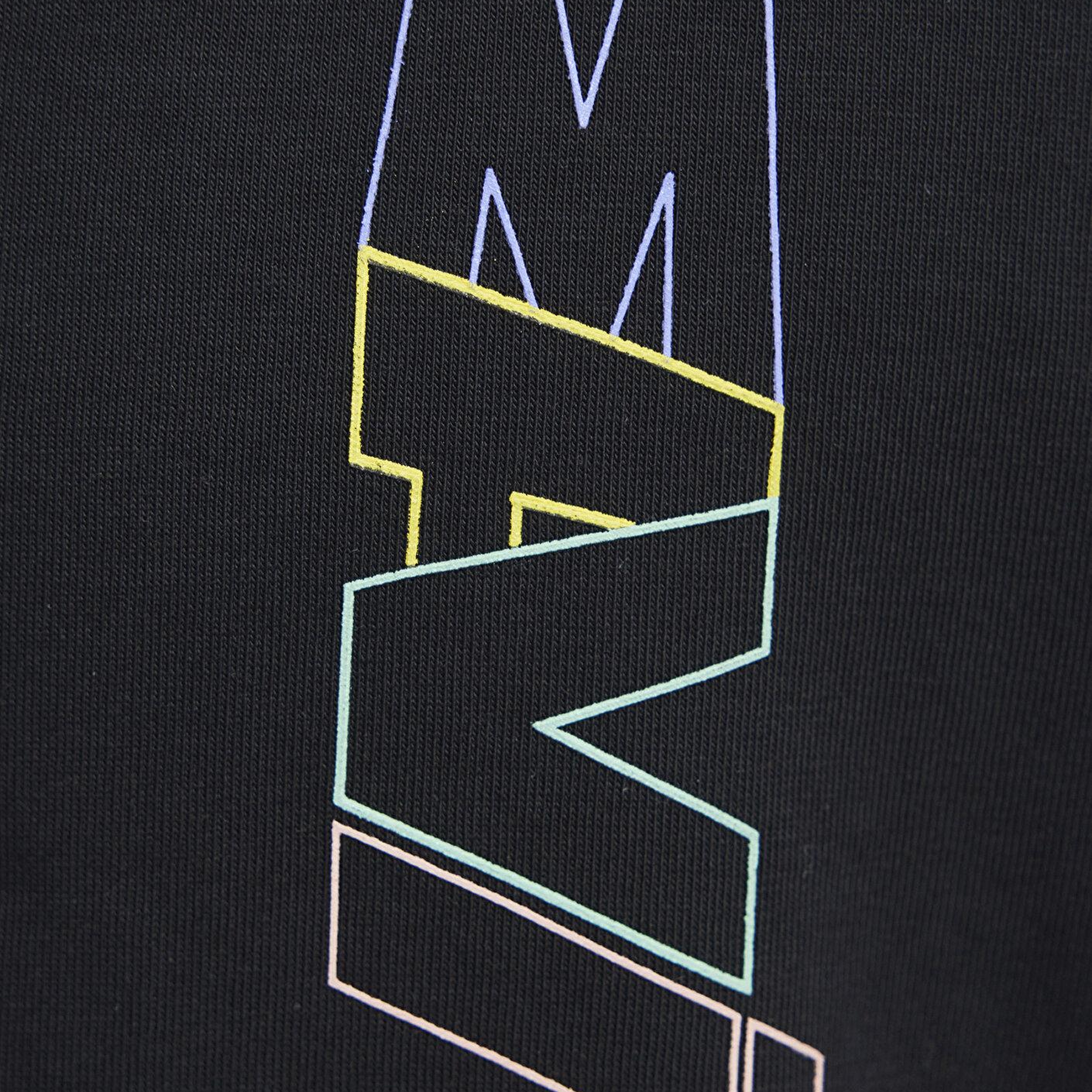 Mavi Mavi Logo Sırt Baskılı Siyah Tişört Loose Fit / Bol Rahat Kesim 0612350-900