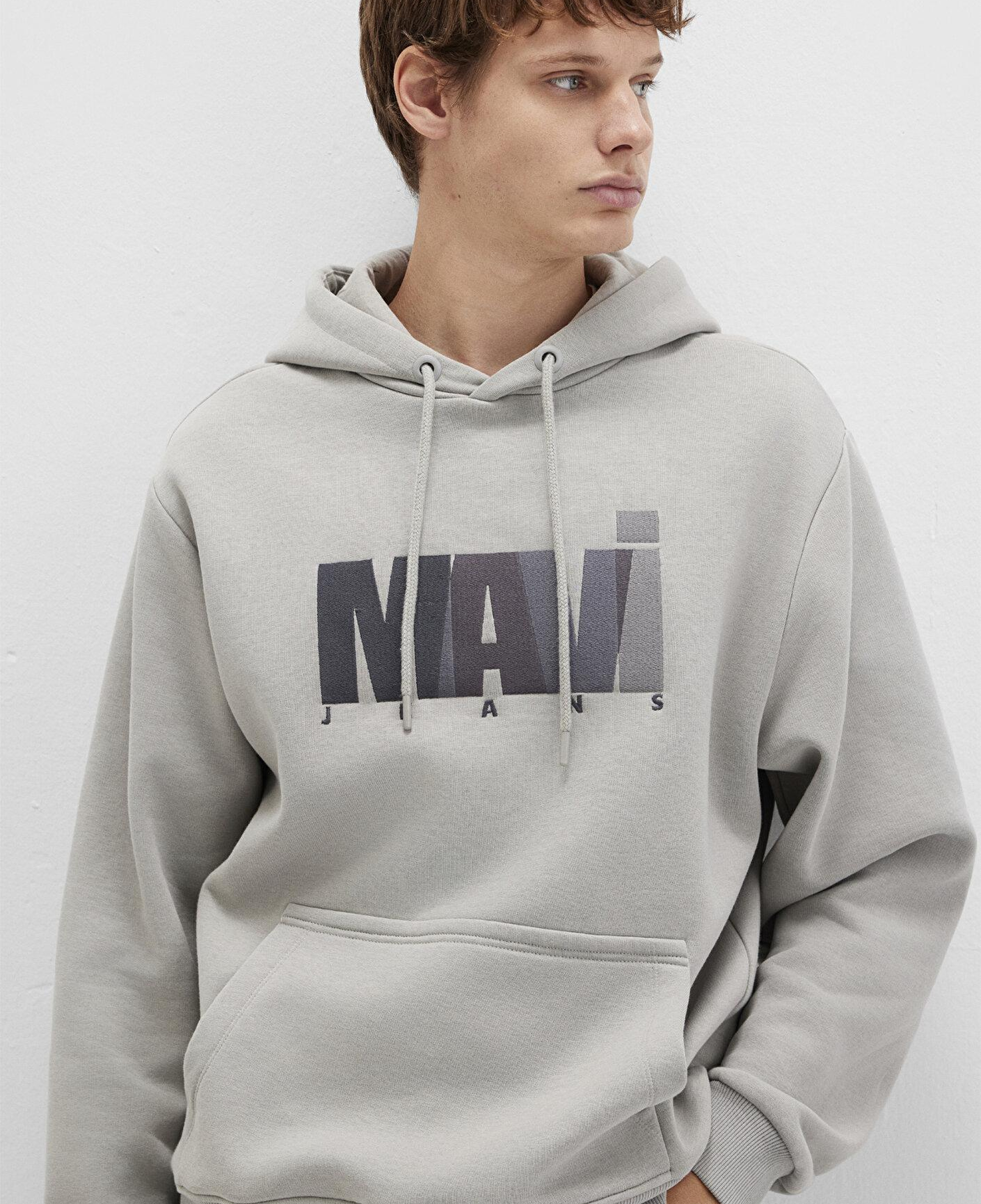 Mavi Mavi Jeans Logo Baskılı Gri Sweatshirt 0S10199-70093