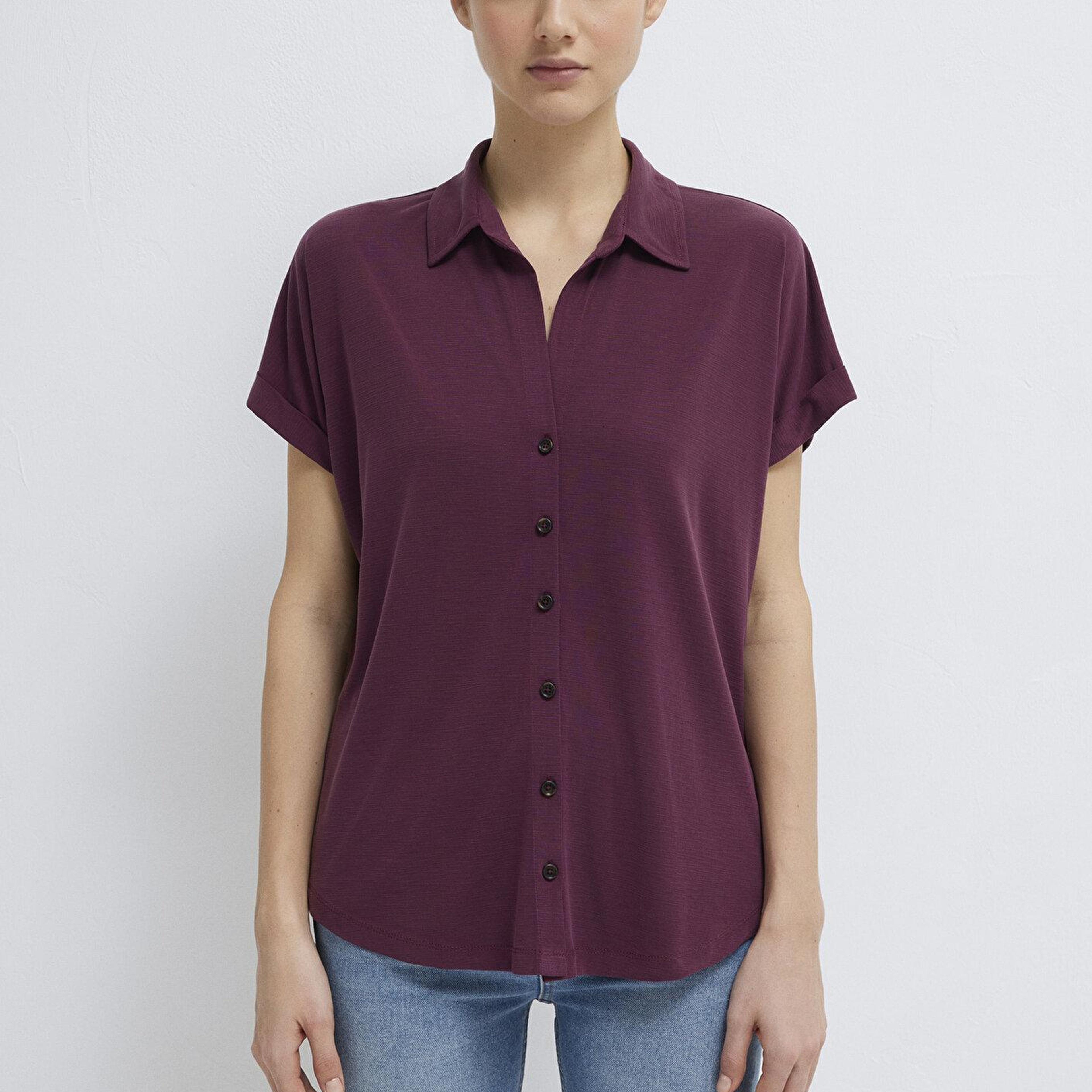 Mavi Soft-Premium Mor (TENCEL™) Modal Karışımlı Gömlek Regular Fit / Normal Kesim 168081-70664