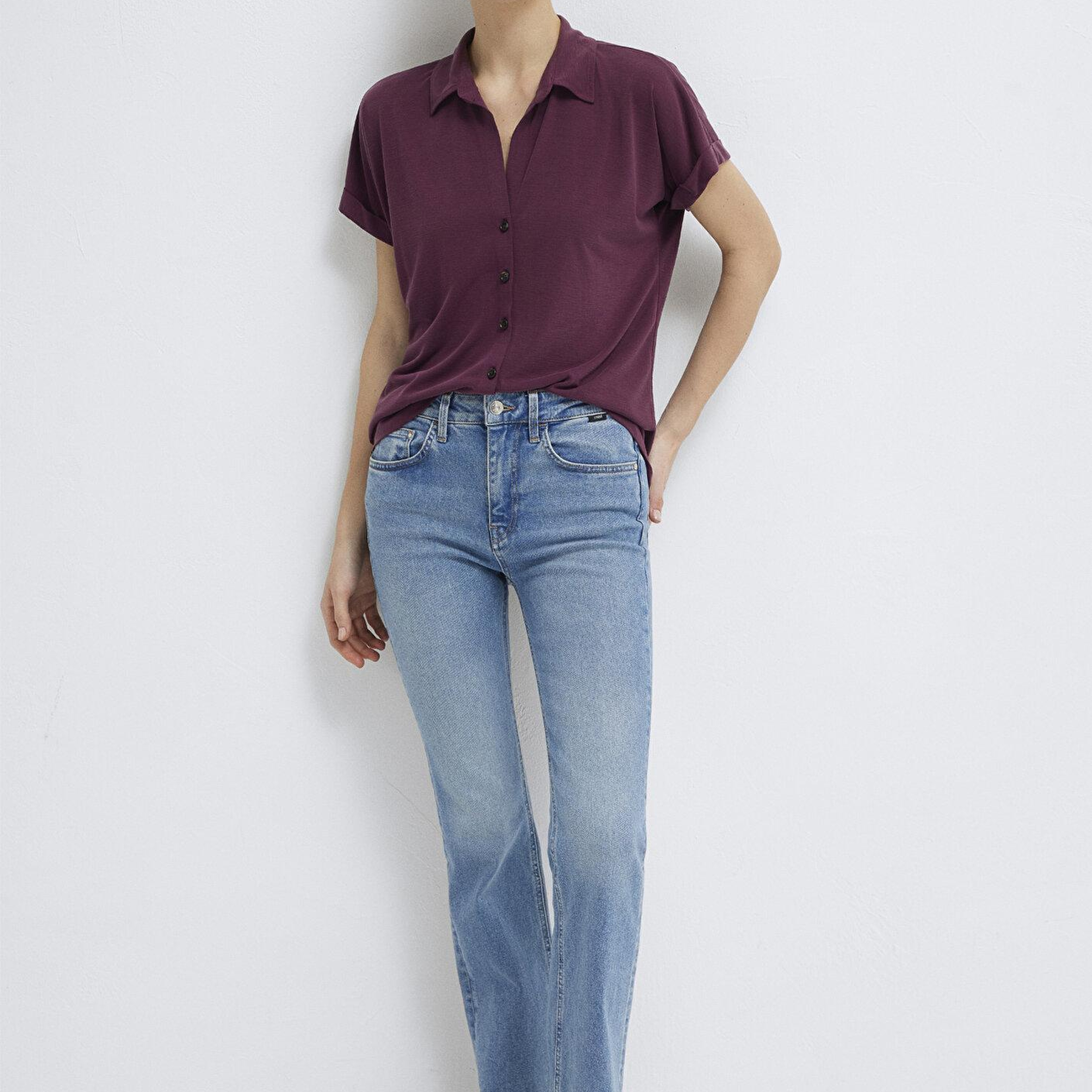Mavi Soft-Premium Mor (TENCEL™) Modal Karışımlı Gömlek Regular Fit / Normal Kesim 168081-70664
