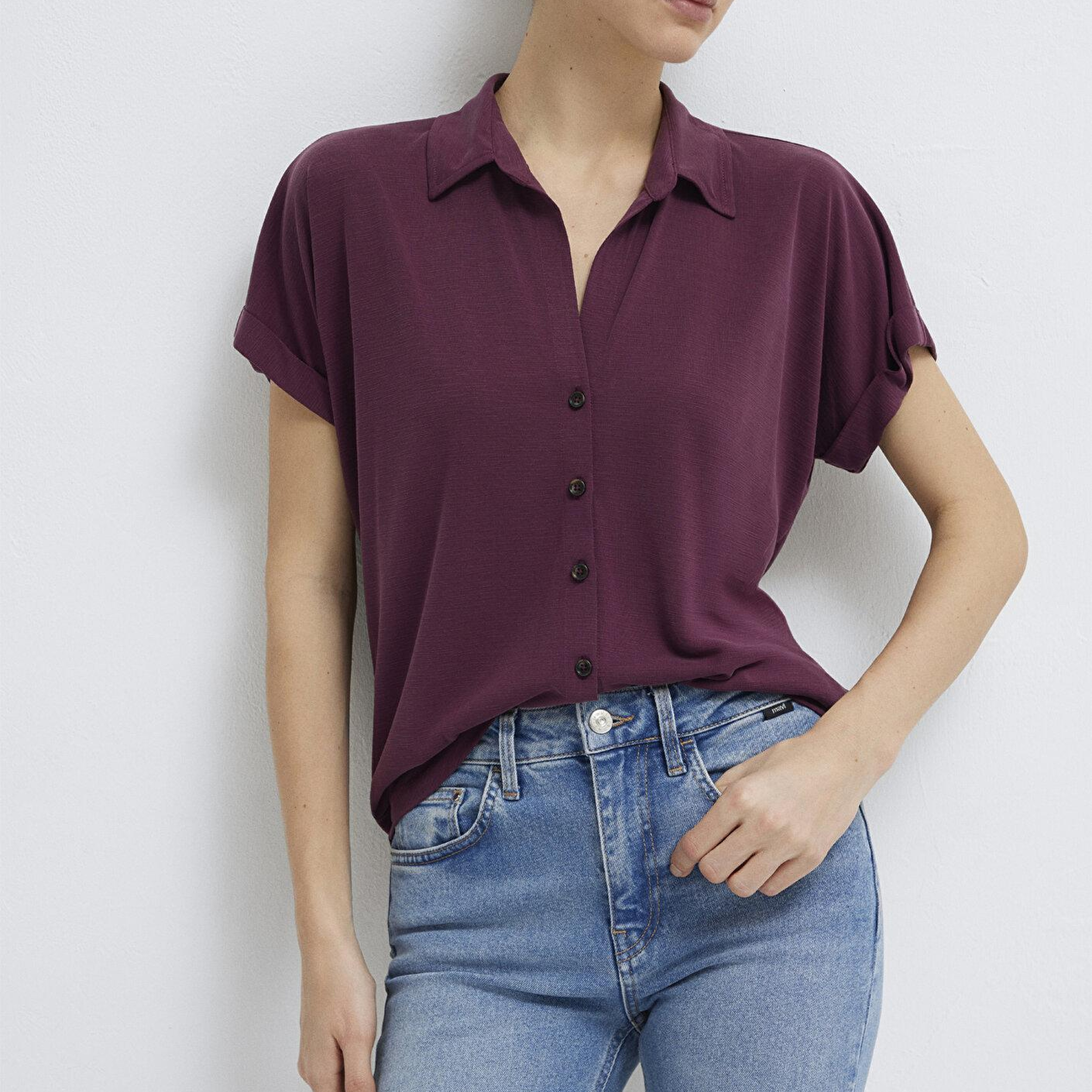 Mavi Soft-Premium Mor (TENCEL™) Modal Karışımlı Gömlek Regular Fit / Normal Kesim 168081-70664