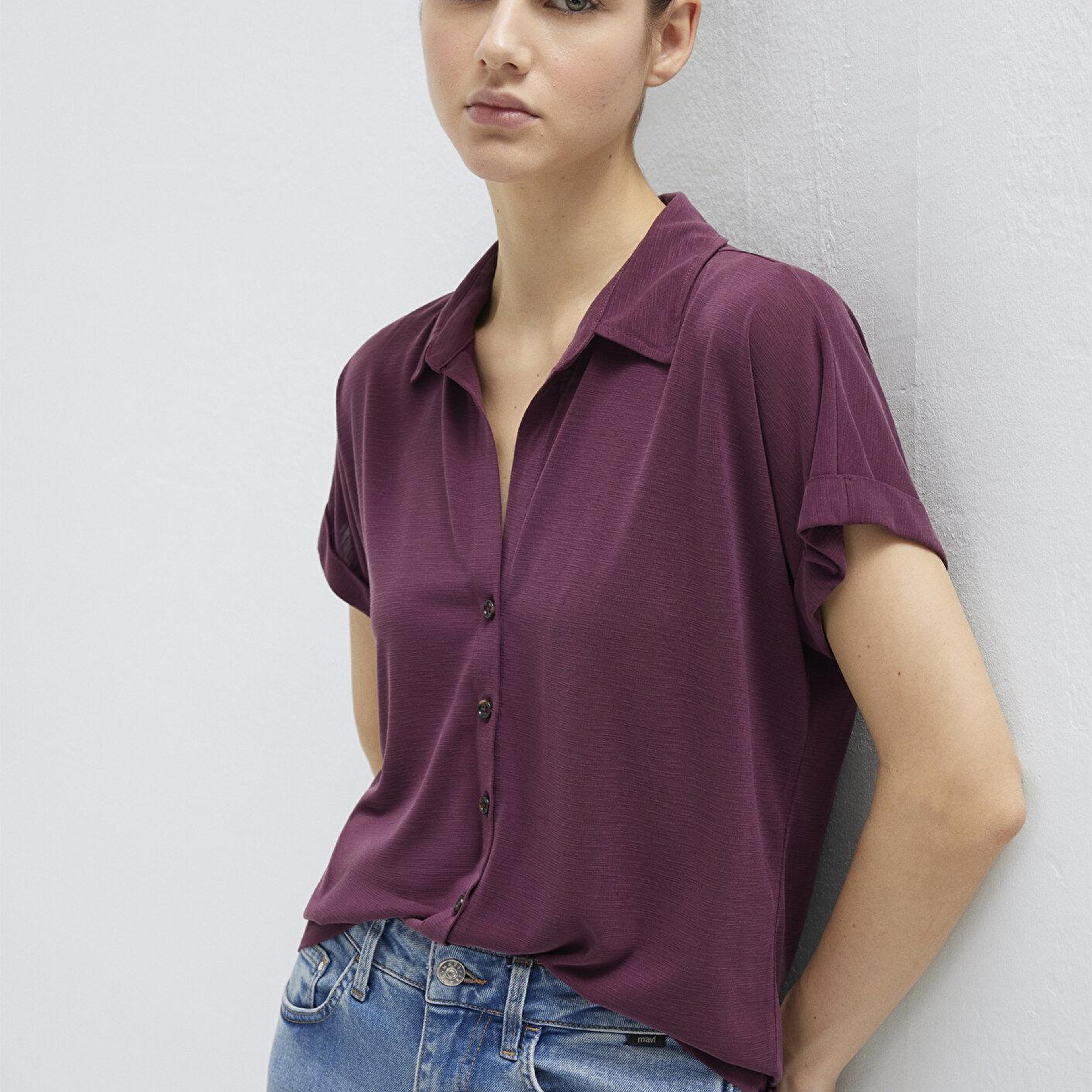 Mavi Soft-Premium Mor (TENCEL™) Modal Karışımlı Gömlek Regular Fit / Normal Kesim 168081-70664