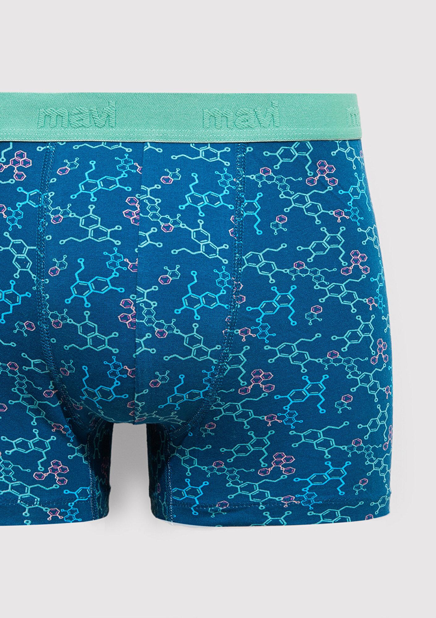 Mavi Baskılı Mavi Boxer 0911636-70861