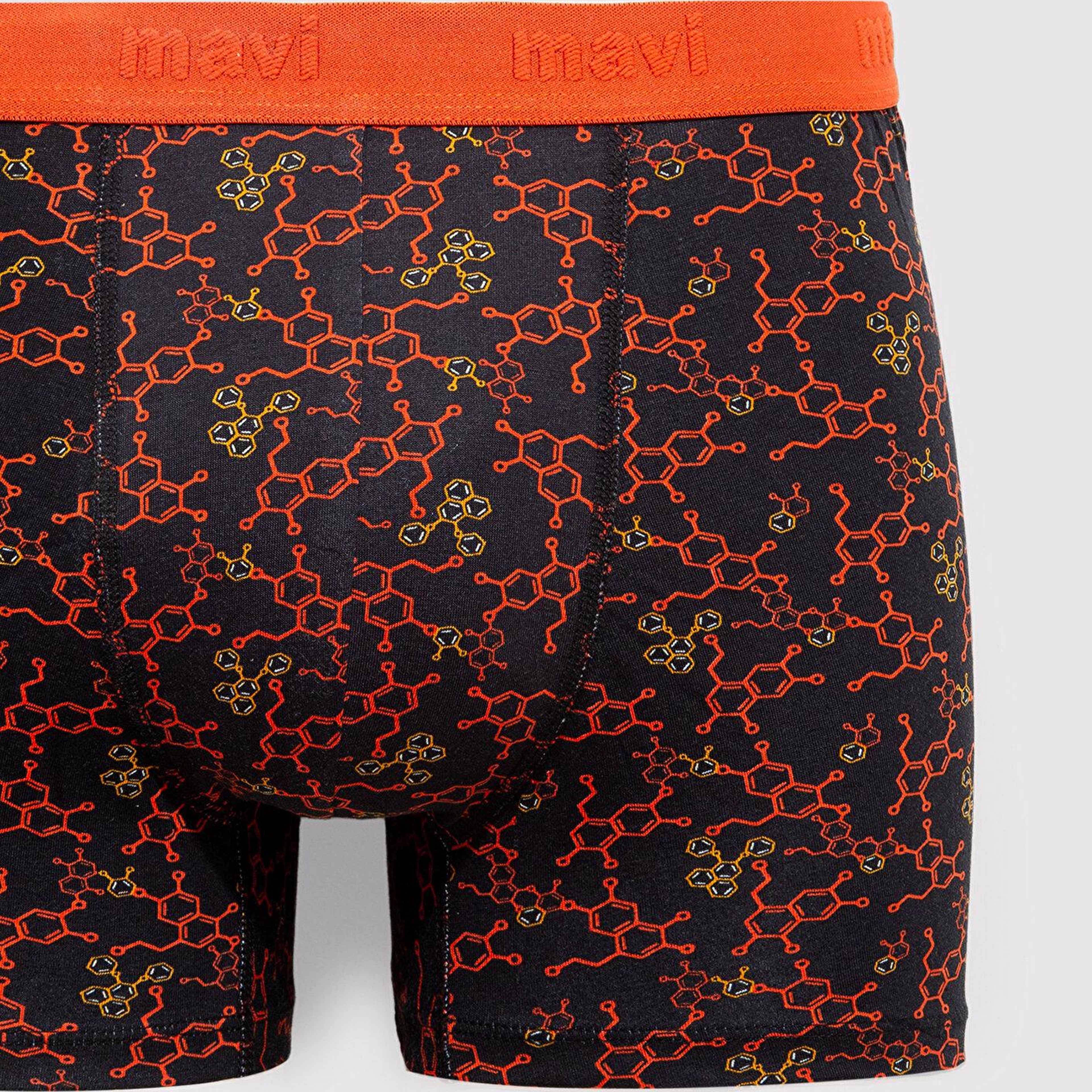 Mavi Baskılı Siyah Boxer 0911636-900