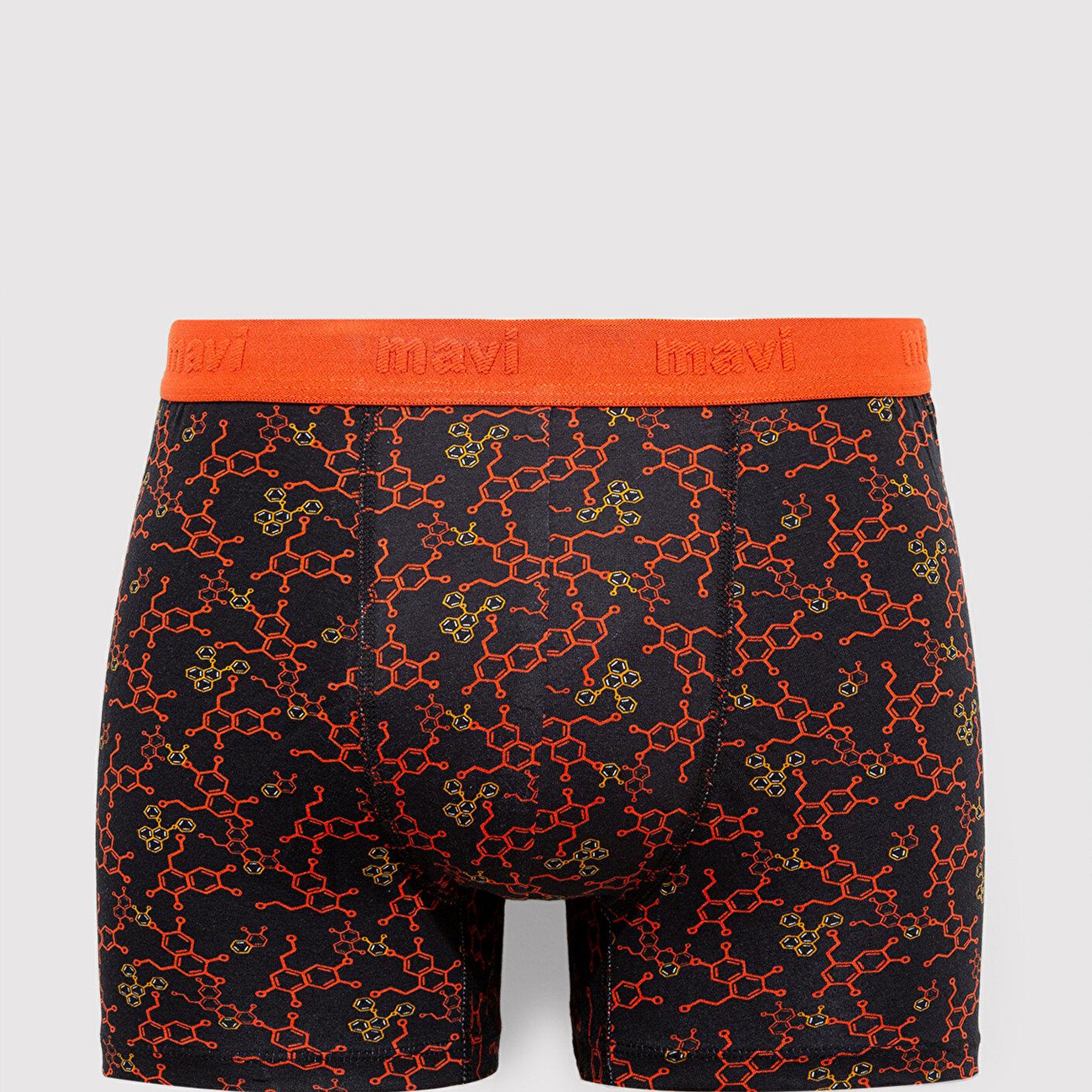 Mavi Baskılı Siyah Boxer 0911636-900