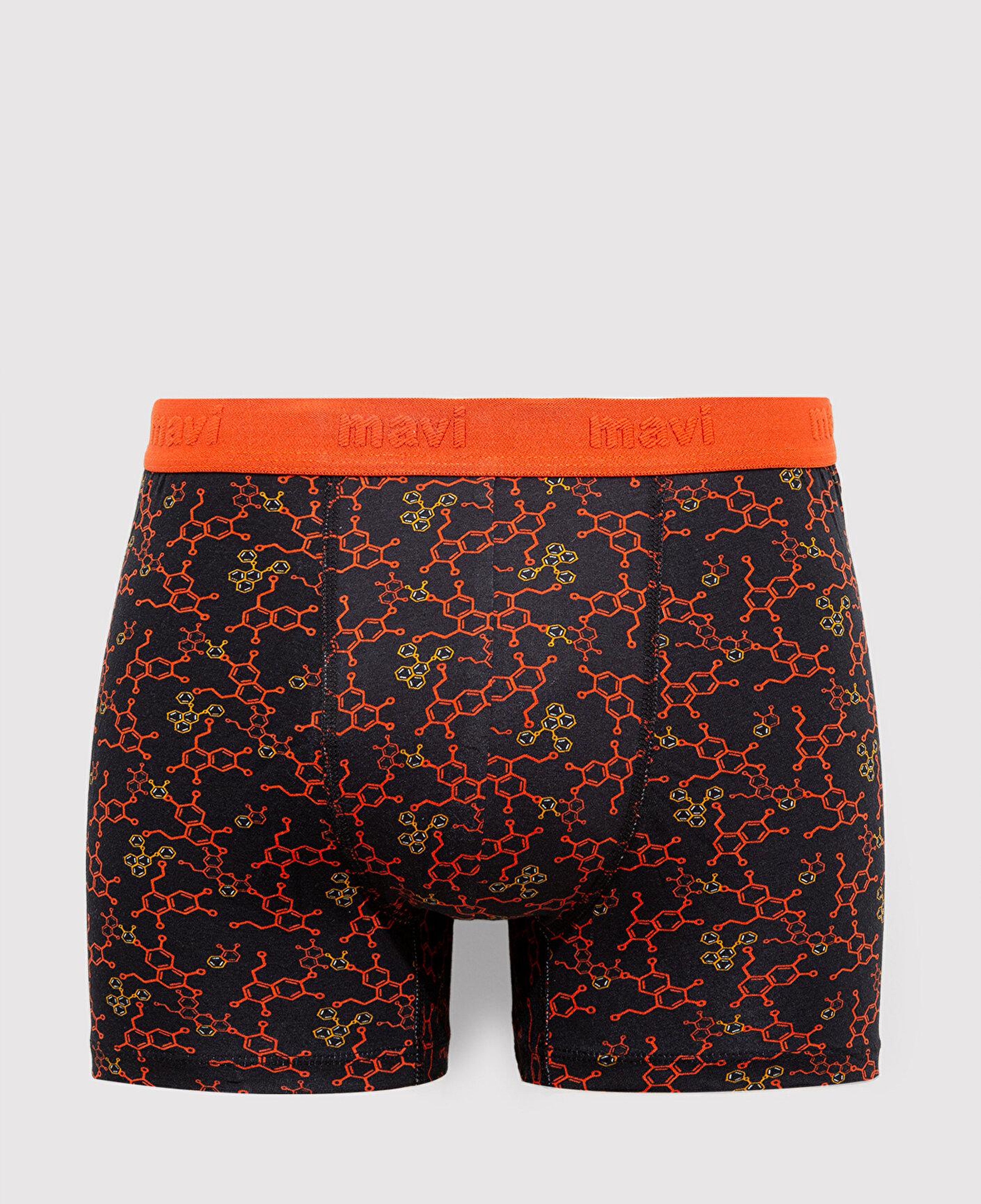 Mavi Baskılı Siyah Boxer 0911636-900