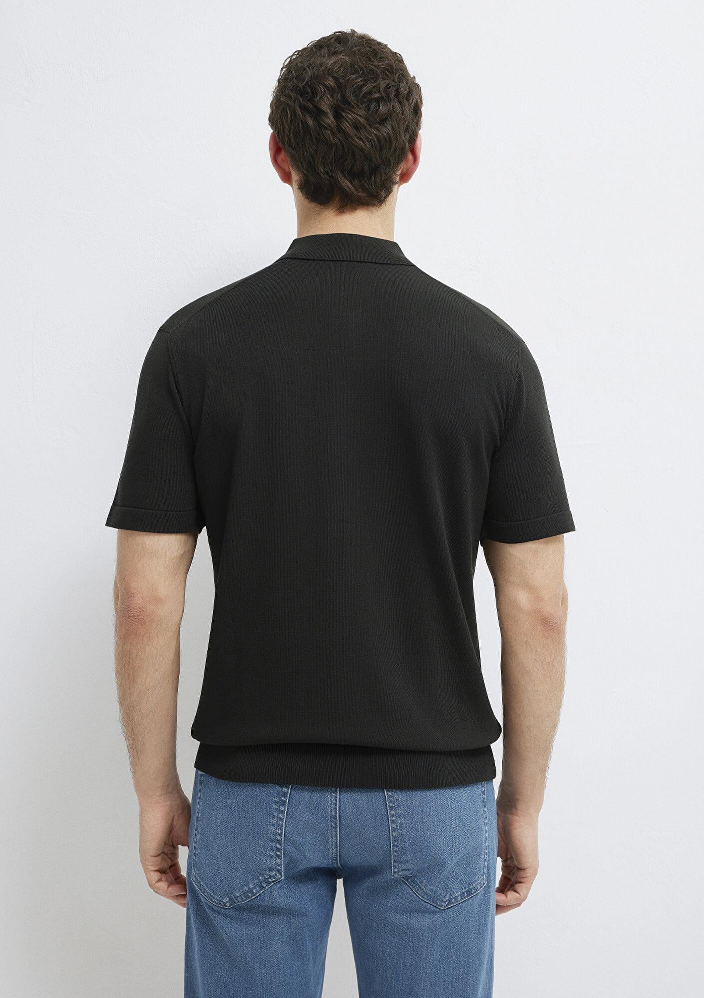 Mavi Mavi Black Siyah Triko Polo Fitted / Vücuda Oturan Kesim 0710249-900