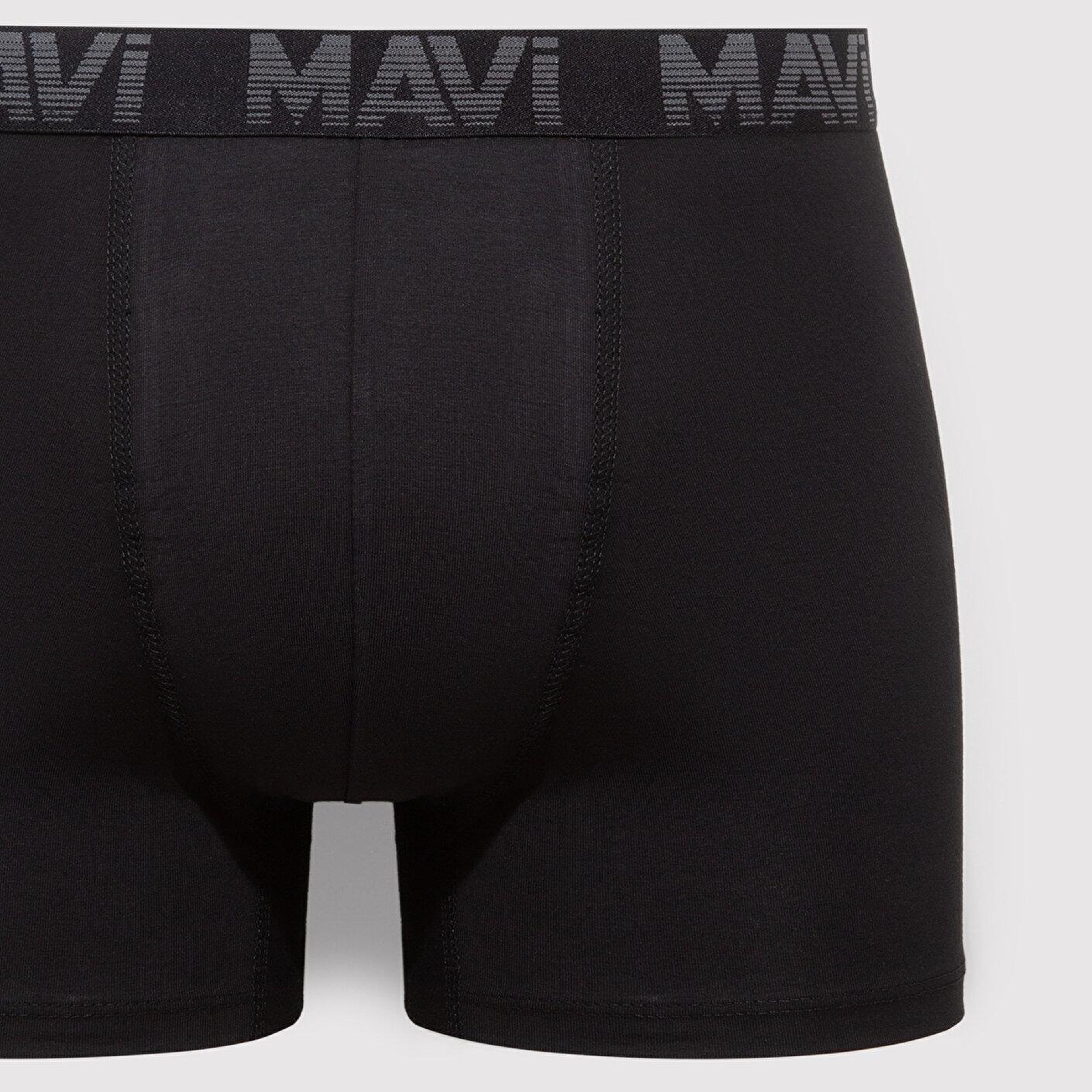 Mavi 3lü Siyah Basic Boxer 0911504-900
