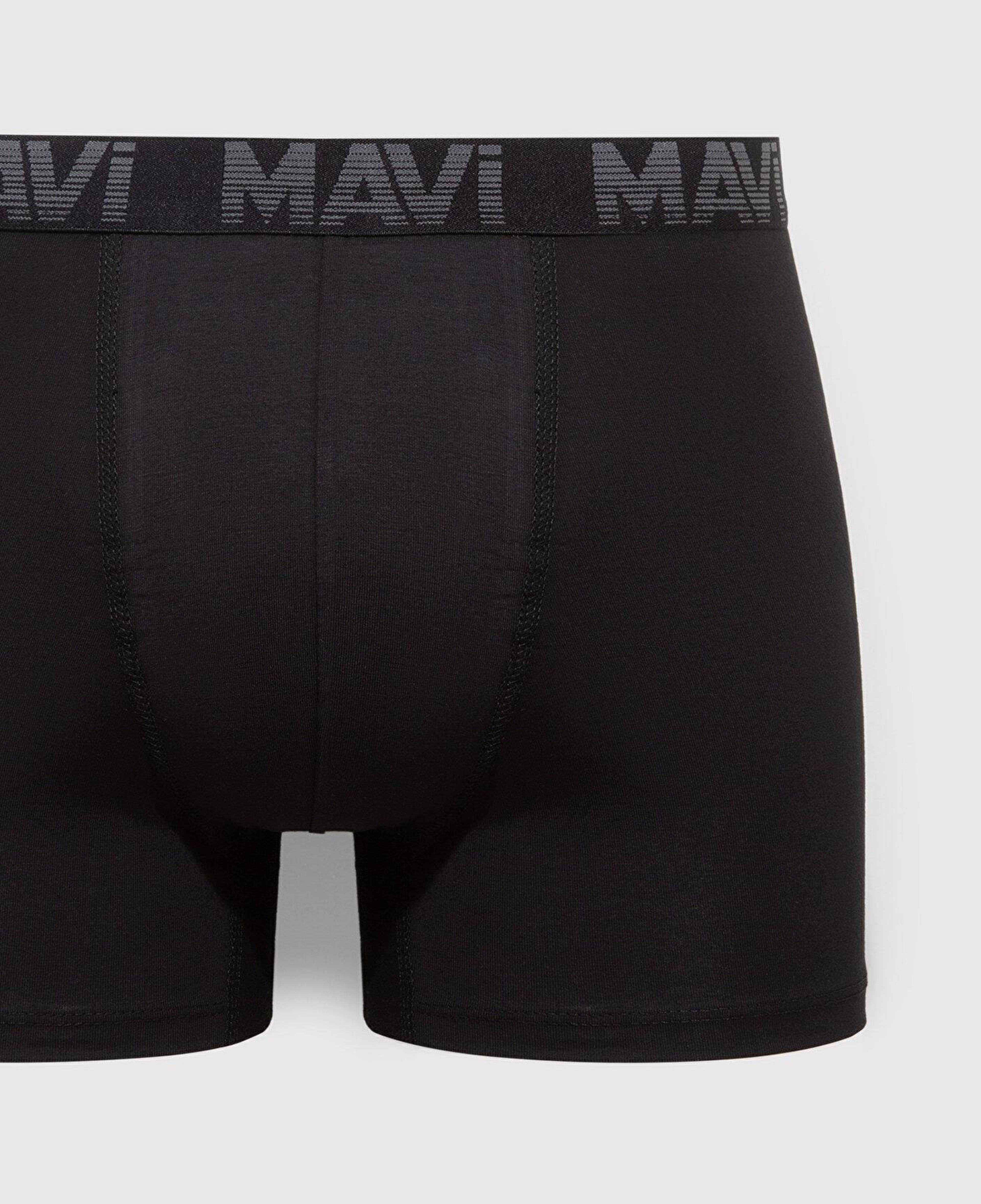 Mavi 3lü Siyah Basic Boxer 0911504-900