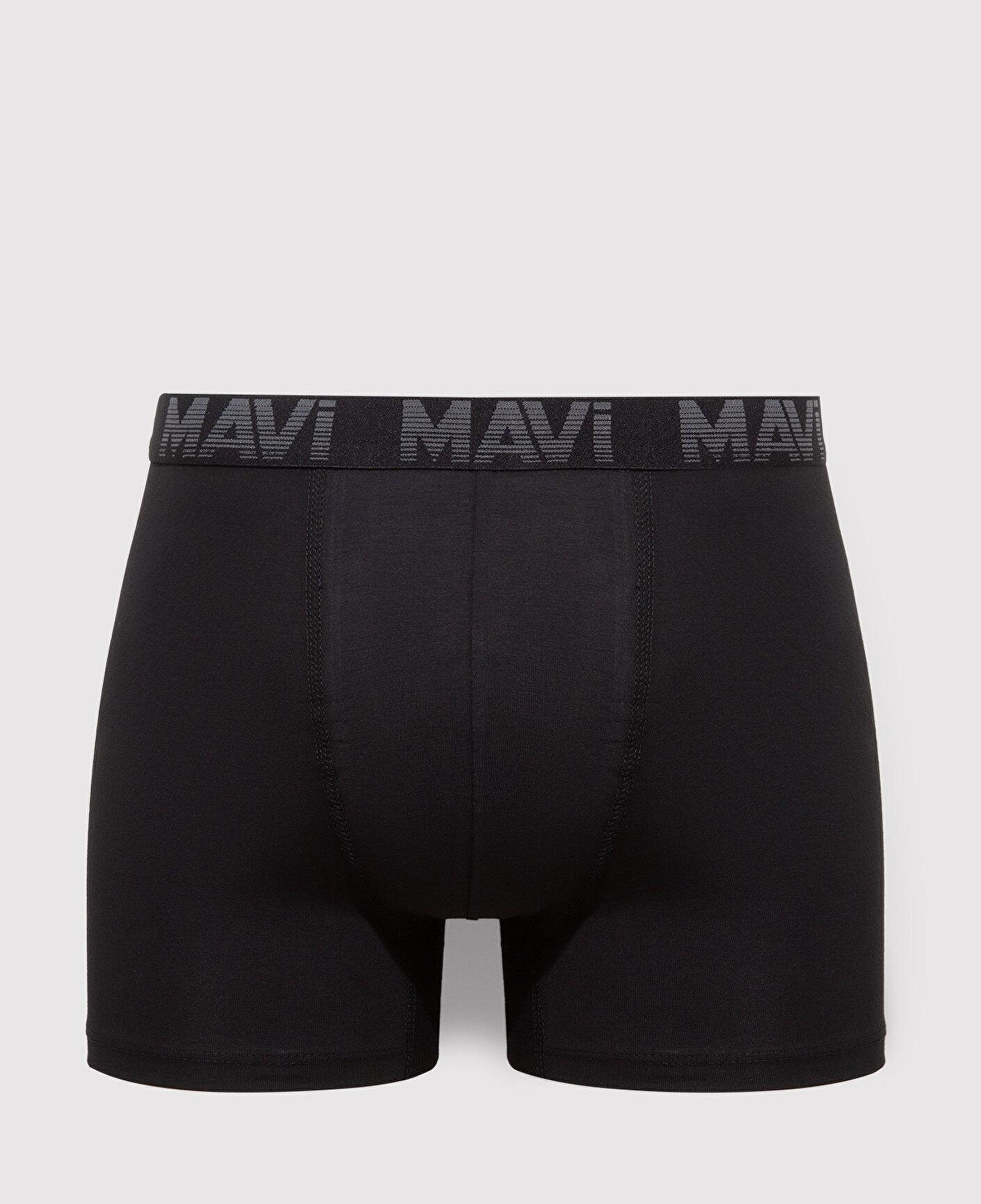 Mavi 3lü Siyah Basic Boxer 0911504-900