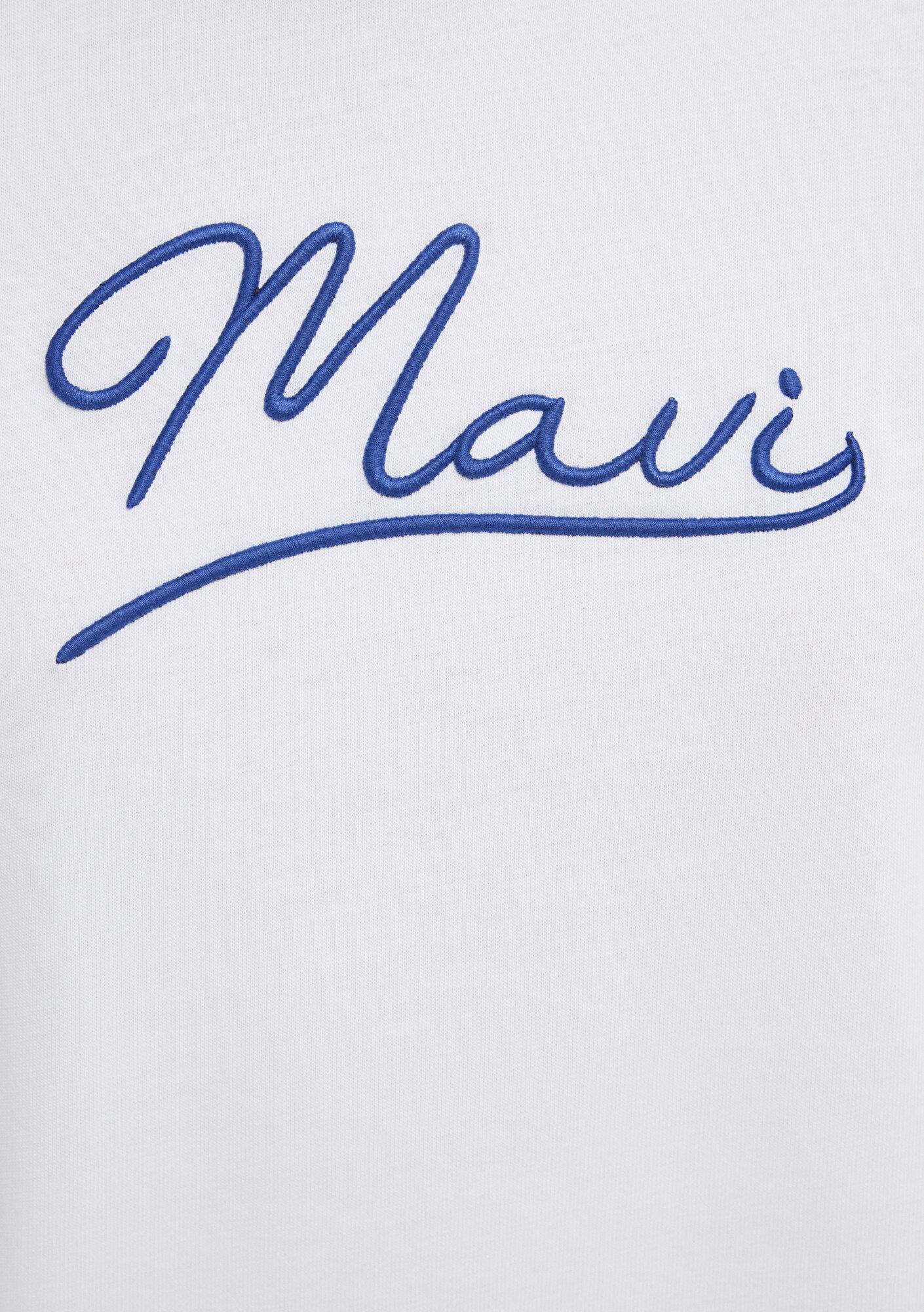 Mavi Mavi Nakışlı Beyaz Tişört Regular Fit / Normal Kesim 1612421-620