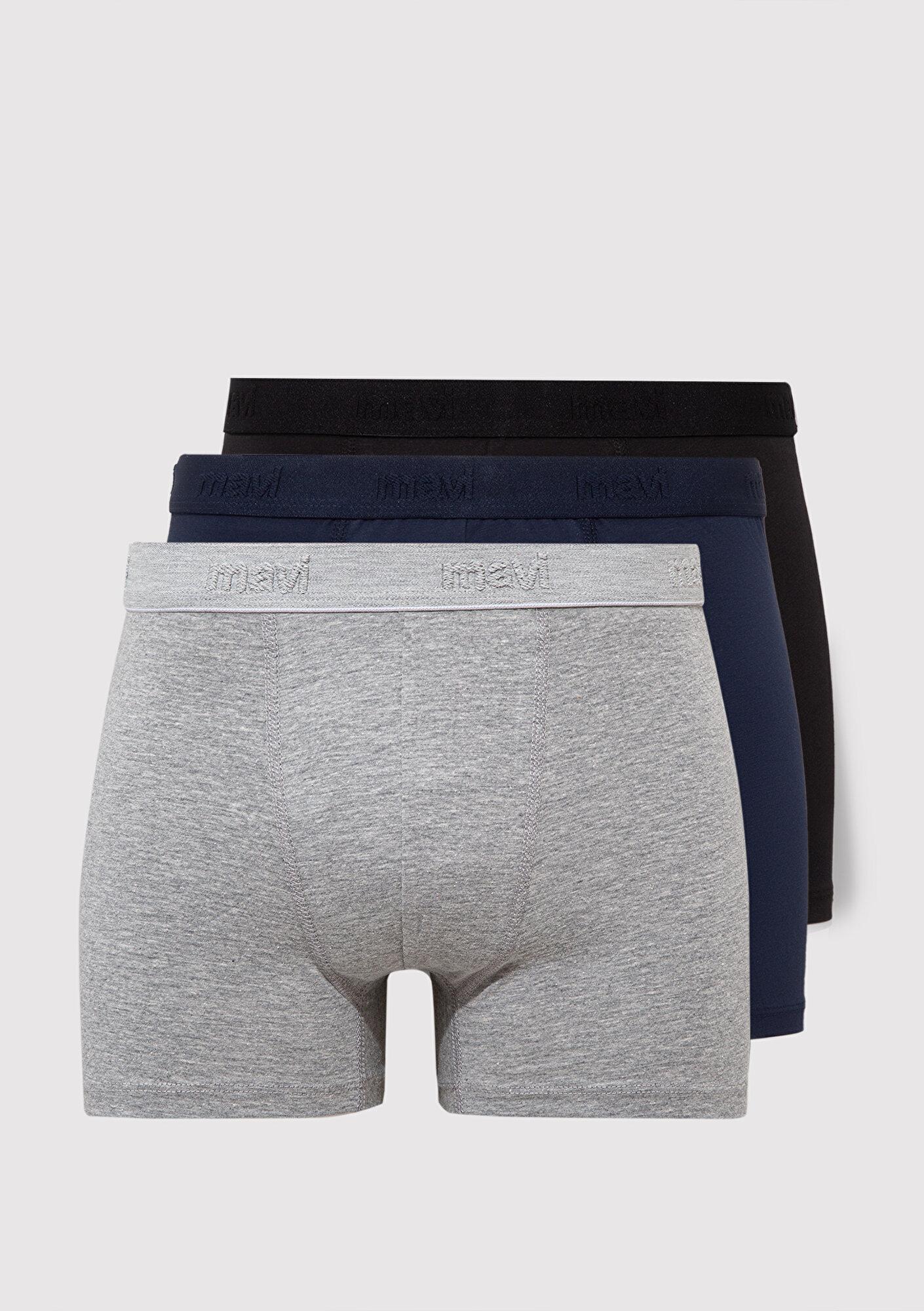 Mavi 3lü Basic Boxer 0911411-900